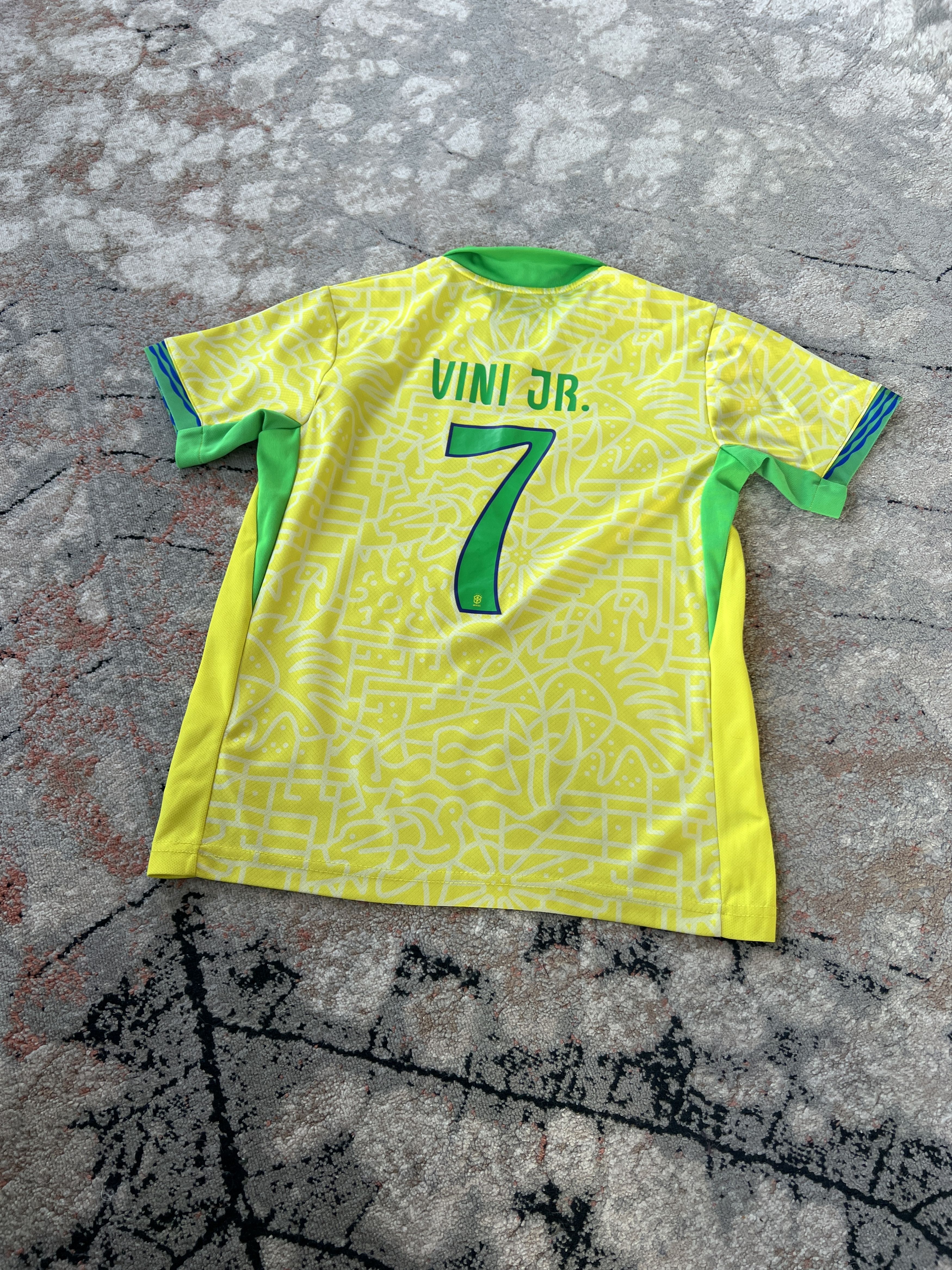 Nike Nike Brasil Vini Jr. 7 Junior Jersey Size US XXS / EU 40 - 3 Thumbnail