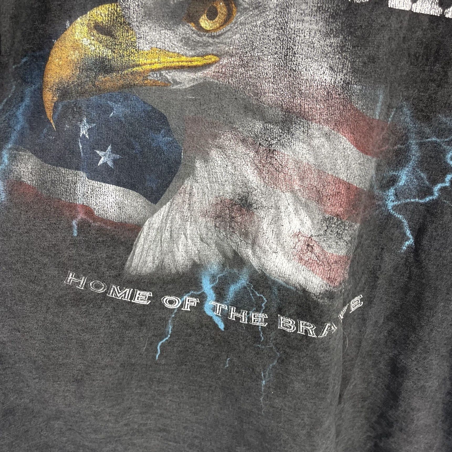 Vintage Mayhem Graphic Print T-Shirt Men’s Large Gray Eagle USA 90s Short Sleeve Size US L / EU 52-54 / 3 - 4 Thumbnail