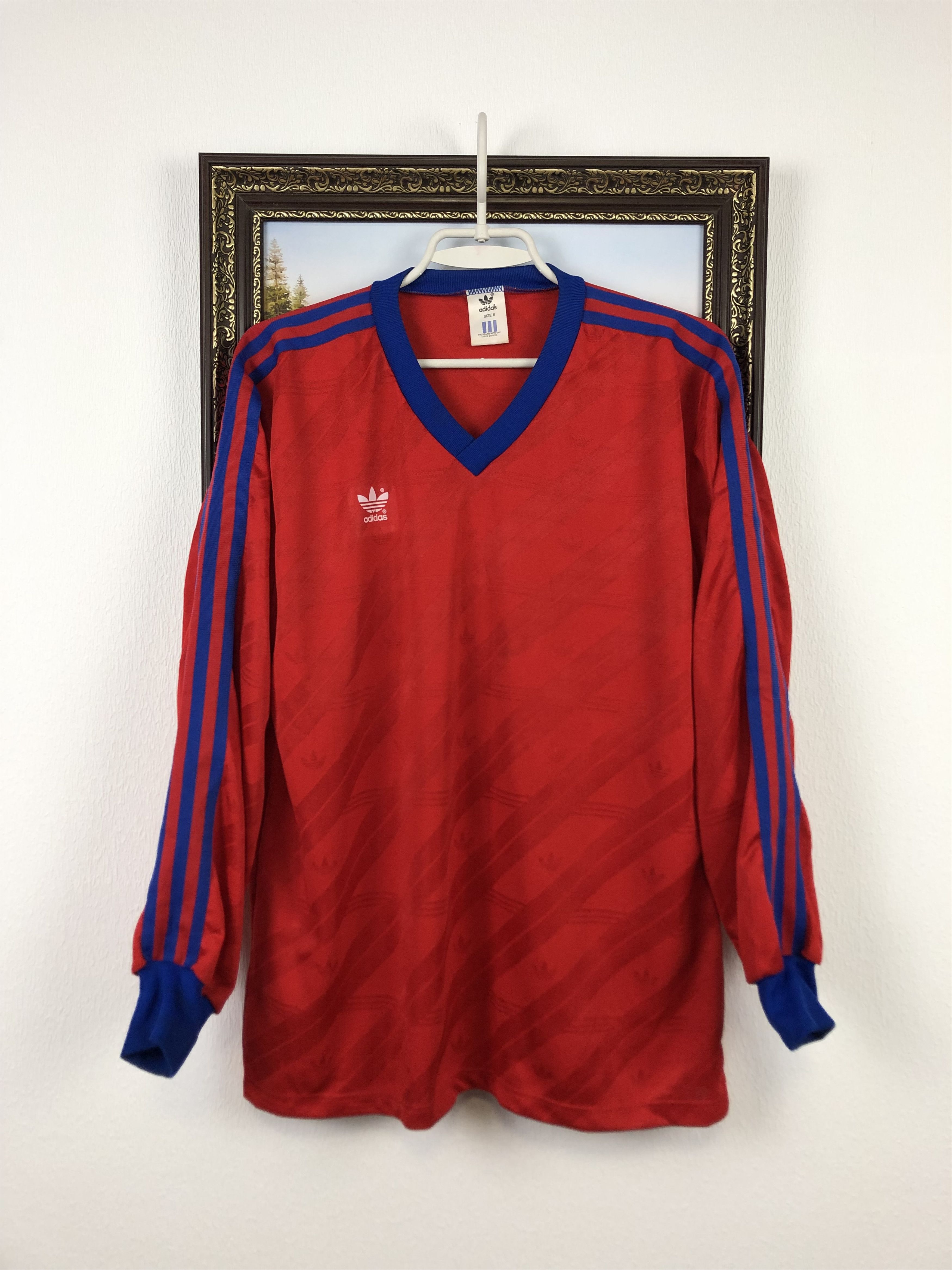 Adidas Rare Vintage Vintage Adidas Football Template Shirt Long Sleeve Jersey Grailed
