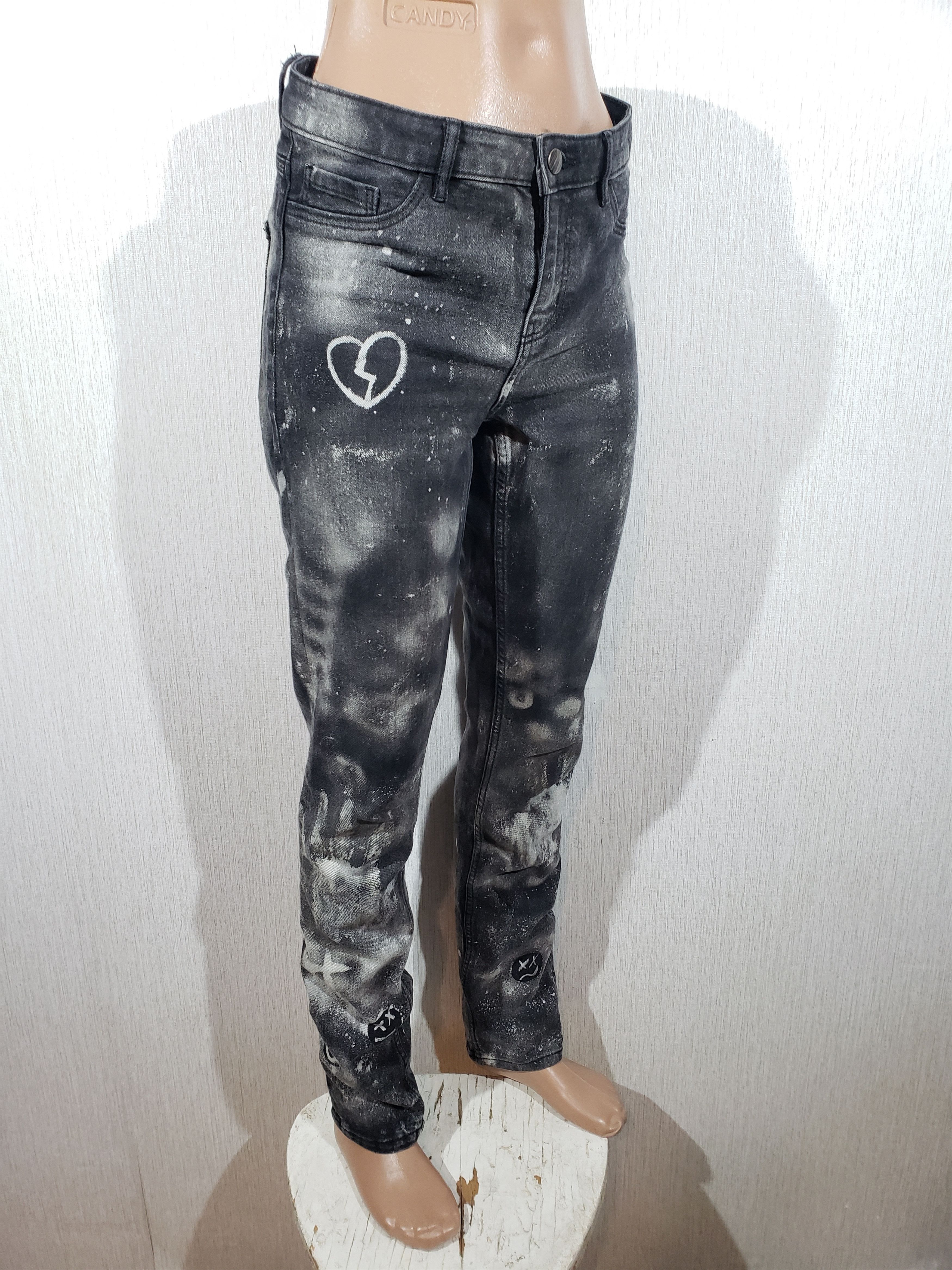 Jean Wonderful women's jeans in black with a coating. Size 30" / US 8 / IT 44 - 3 Thumbnail