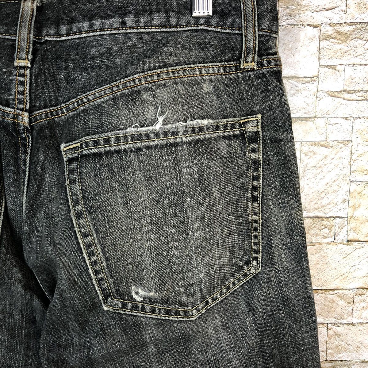 Uniqlo Faded Black Uniqlo vintage Jeans denim #A349 Size US 31 - 17 Thumbnail