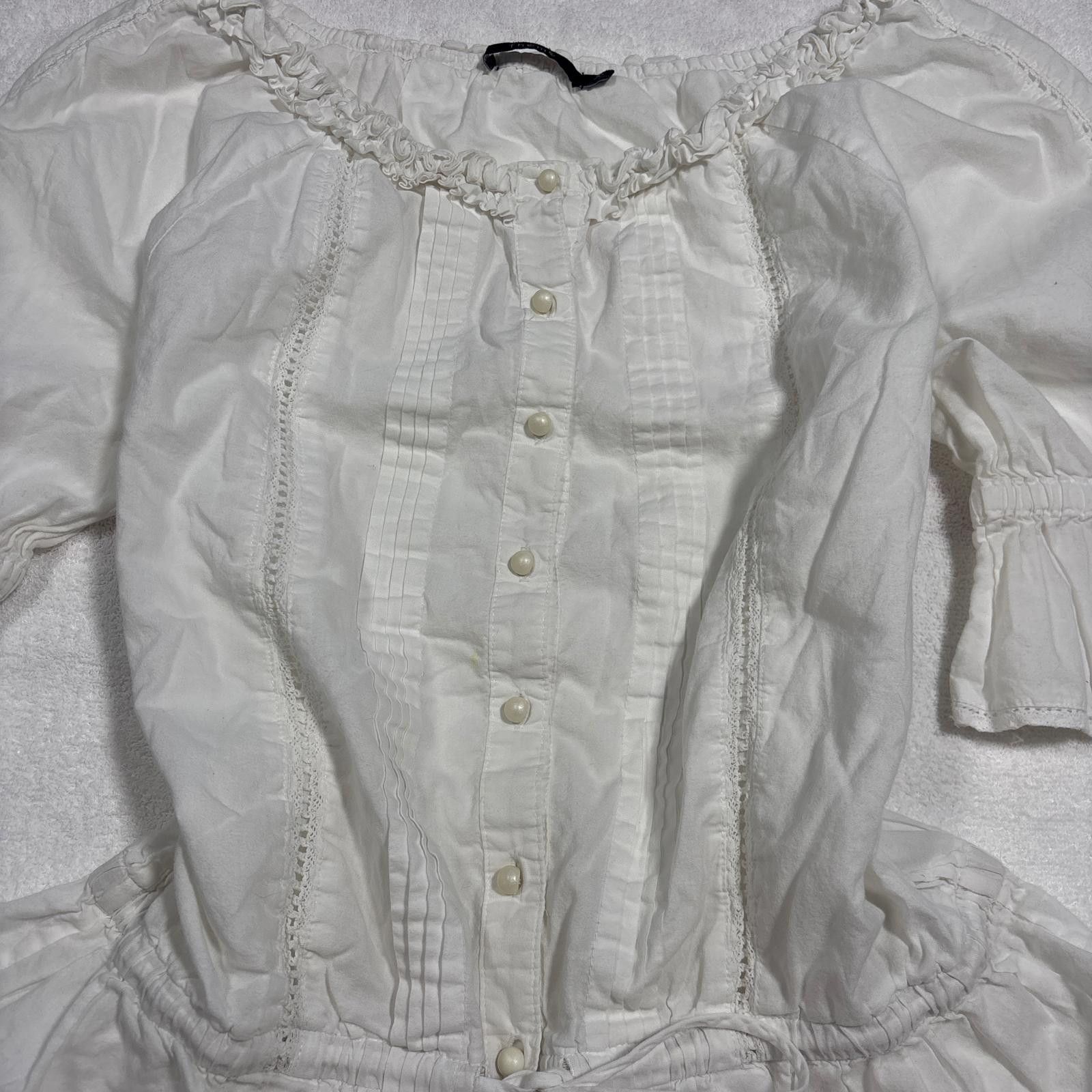 Other vintage cotton white milk maid blouse top Size XL / US 12-14 / IT 48-50 - 3 Thumbnail