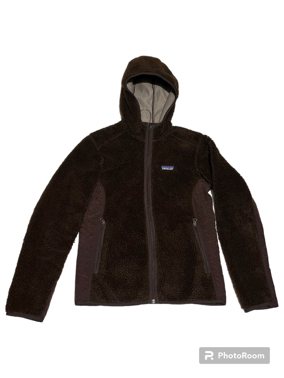 image of M Patagonia Women's Retro-X Hoody Fleece Sherpa Brown Jacket (Size Medium)