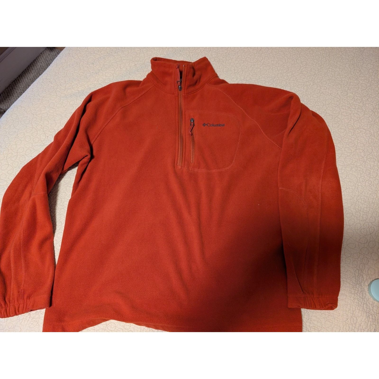 Columbia Columbia 1/4 Zip Pullover Mens XL Fleece Sweater Red Jacket Size US XL / EU 56 / 4 - 2 Thumbnail