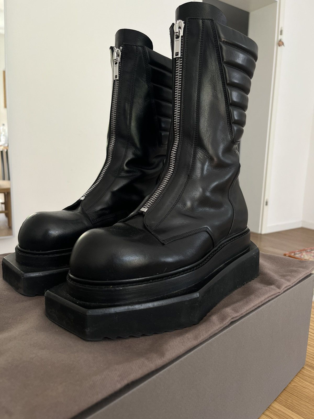 Rick Owens Rick Owens Moto Turbo Cyclops Boots | Grailed