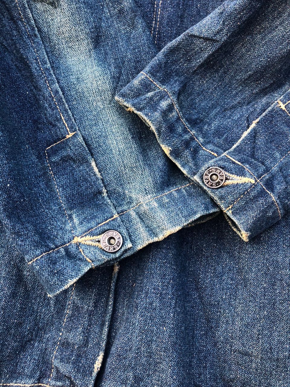Vintage Big Shark Chore Denim Blazer Jacket Size US M / EU 48-50 / 2 - 7 Thumbnail