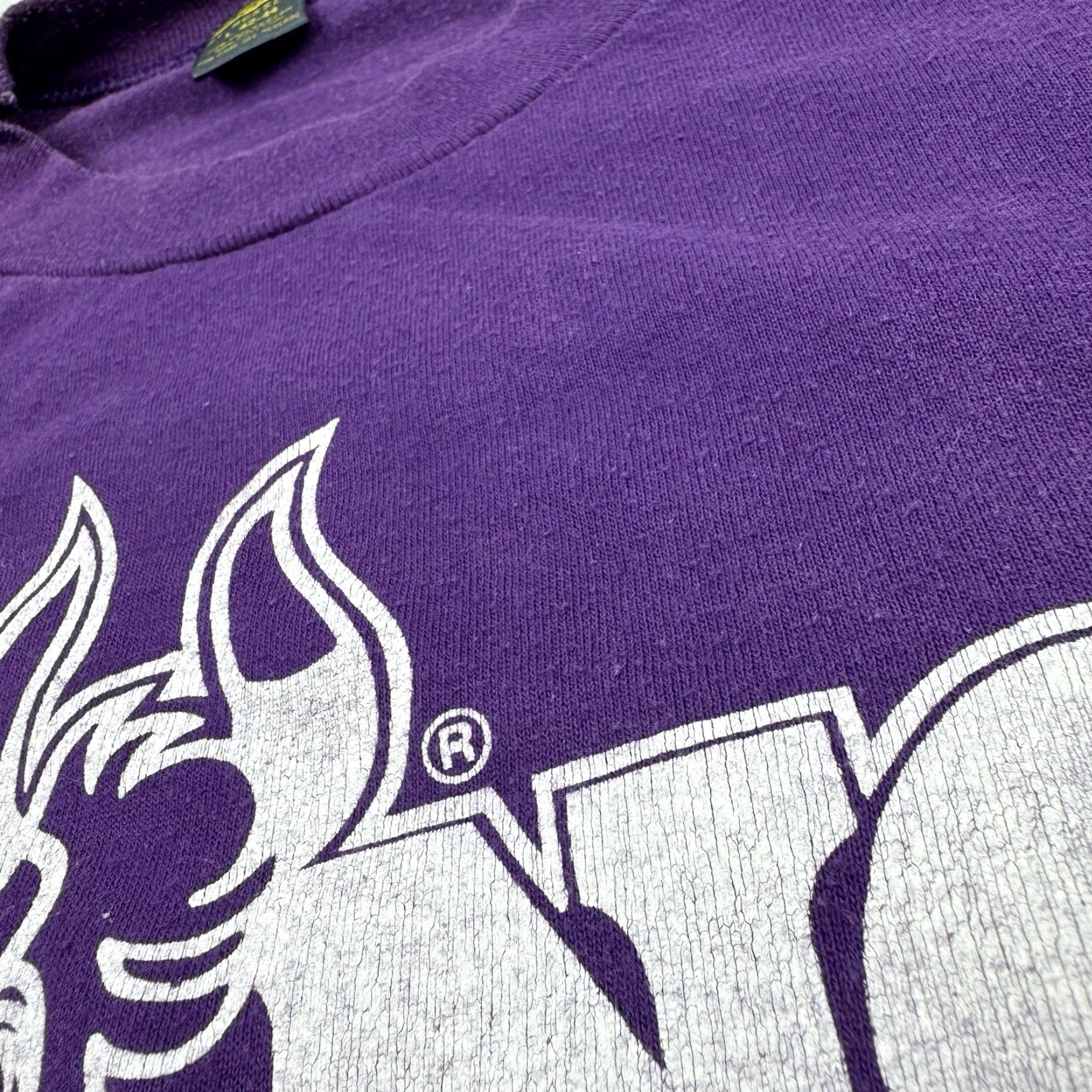 Jerzees Vintage 70s Long Horn Steaks T Shirt Adult Large Purple Graphic Barbque Party Size US L / EU 52-54 / 3 - 6 Thumbnail
