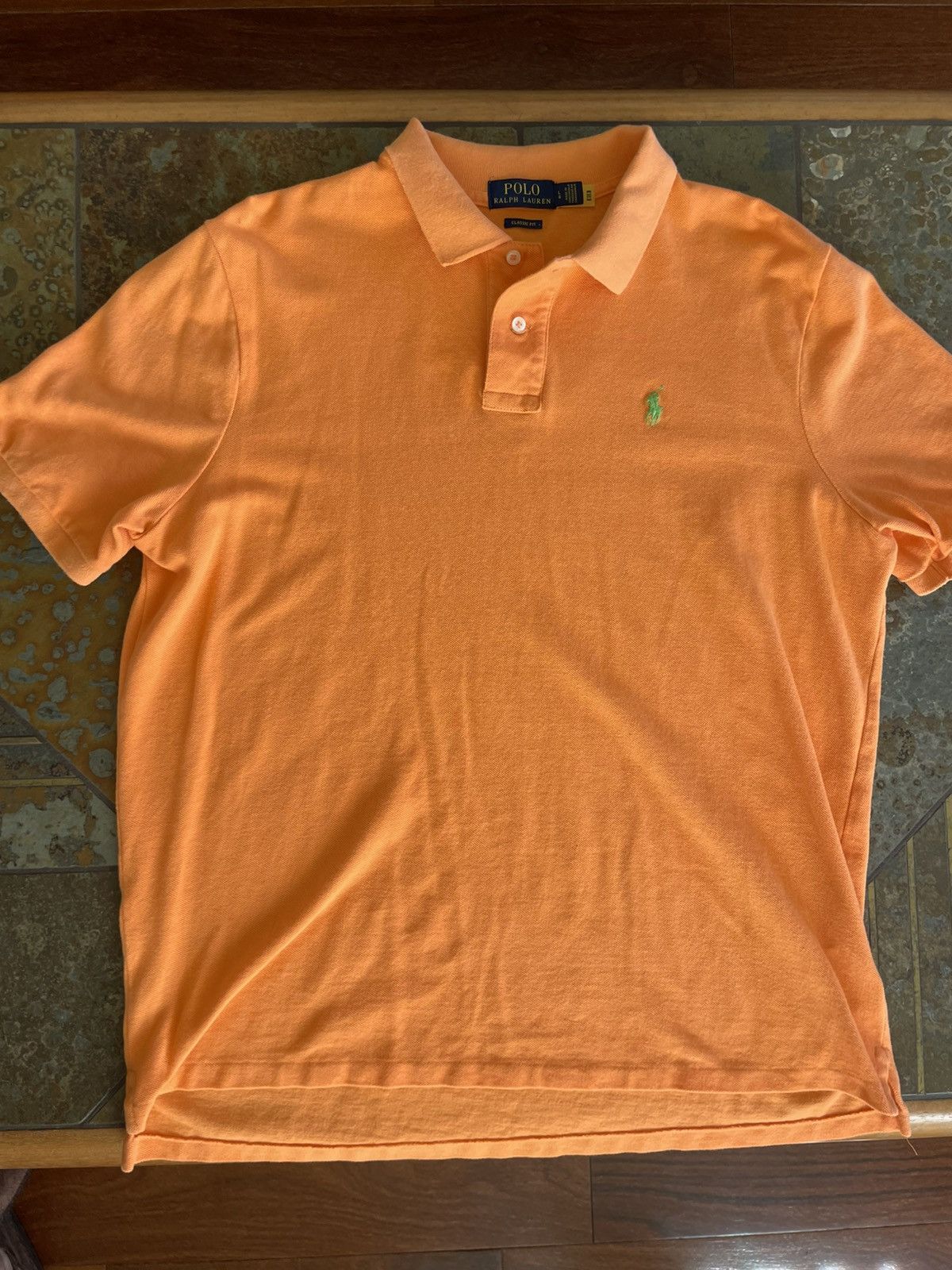 Polo Ralph Lauren Orange Polo Shirt Size US L / EU 52-54 / 3 - 1 Thumbnail