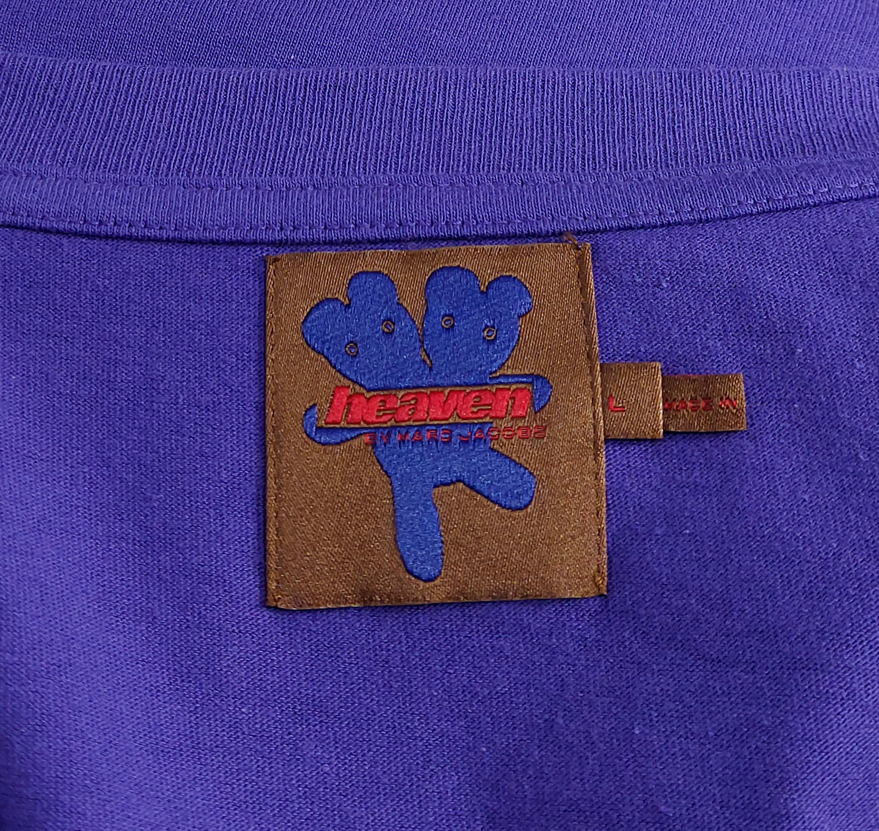 Heaven by Marc Jacobs techno print cotton tshirt - purple L Size US L / EU 52-54 / 3 - 3 Thumbnail