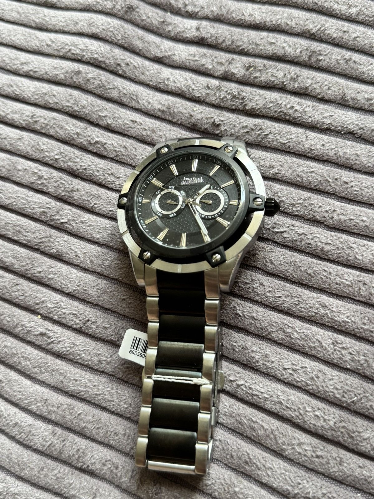 Jean Paul Gaultier Jean Paul Gaultier Archive Black Silver Man Watch Grail JPG Size ONE SIZE - 3 Thumbnail
