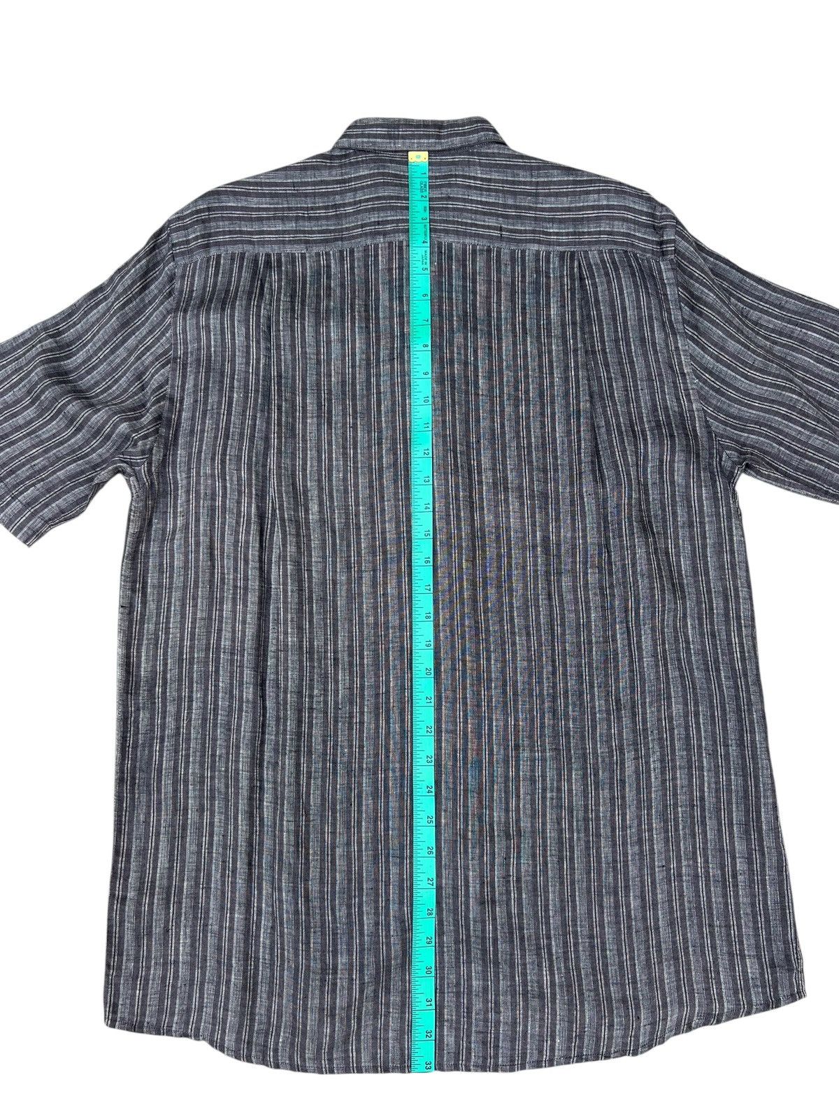 Bally Bally Multi Striped 100% Linen Shirt Size US M / EU 48-50 / 2 - 12 Thumbnail