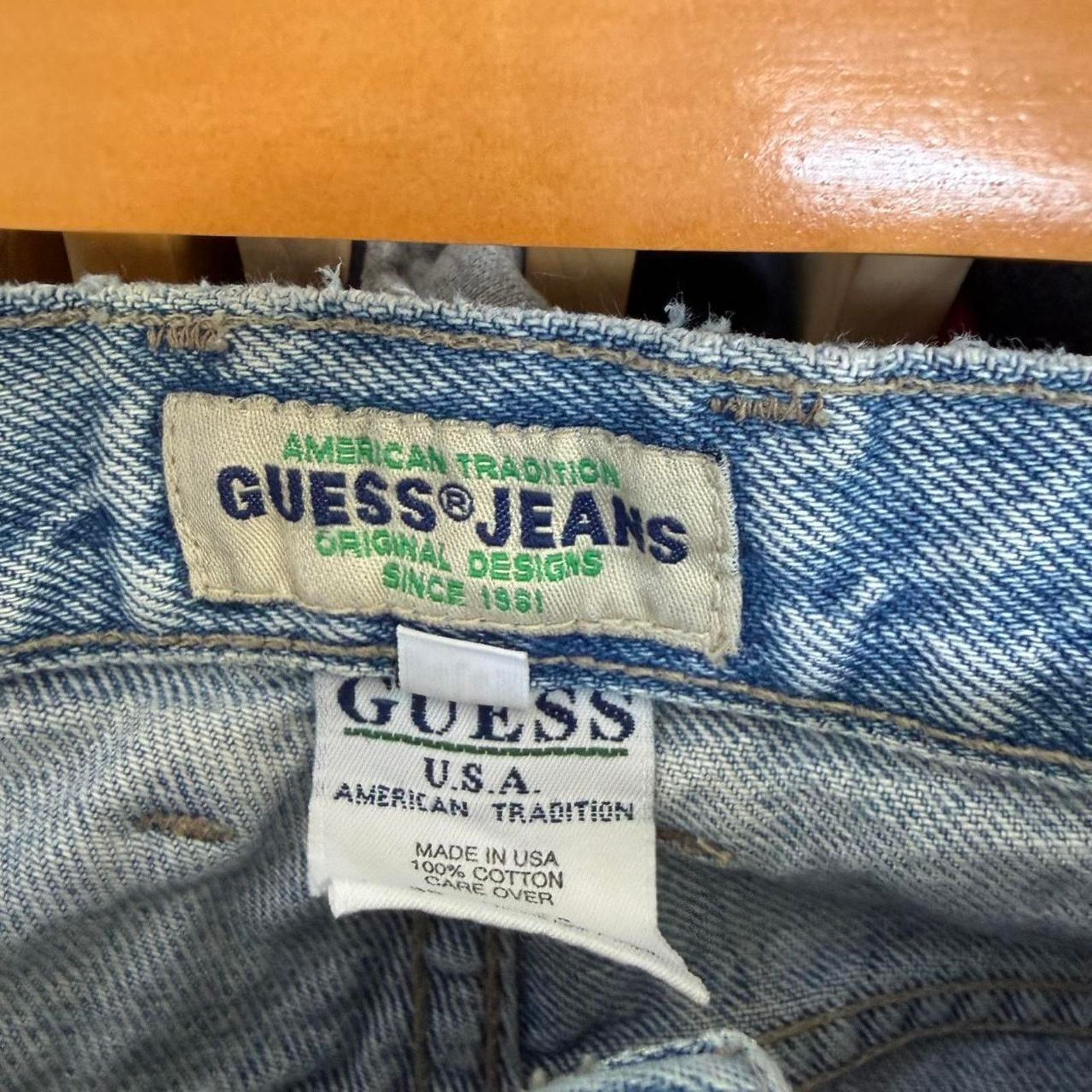 Guess Vintage Guess Baggy And Faded Light Denim Jeans Size US 38 / EU 54 - 5 Thumbnail