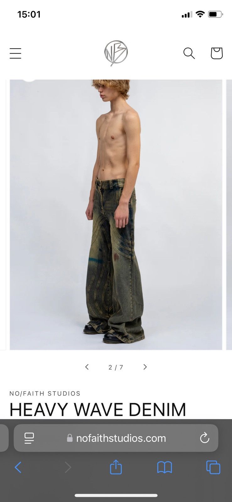 No Faith Studios Heavy wave denim Size US 30 / EU 46 - 4 Thumbnail