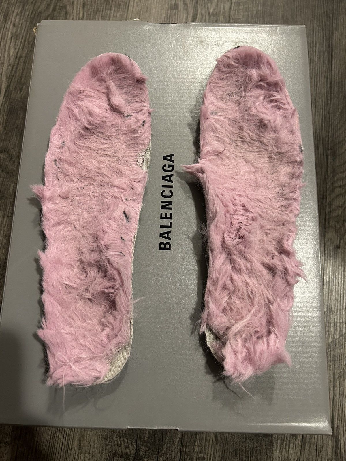 Balenciaga Balenciaga Track Mule Pink Faux Fur (Women’s) Size US 9 / EU 42 - 13 Thumbnail