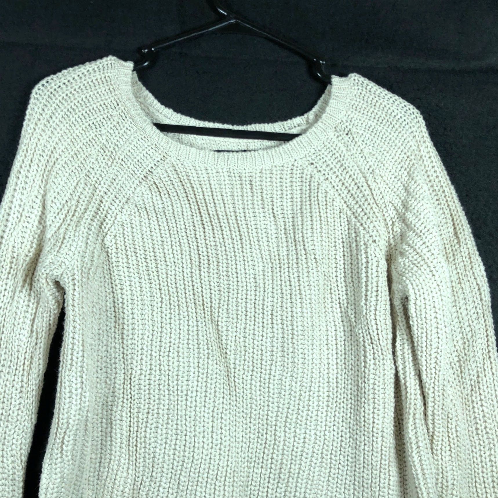 Ann Taylor Ann Taylor Womens Sweater Tan Knitted Zip Sleeves Wool Blend Stretch S Pullover Round Neck Knits Regular Size S Womens Casual Workwear Size S / US 4 / IT 40 - 2 Thumbnail