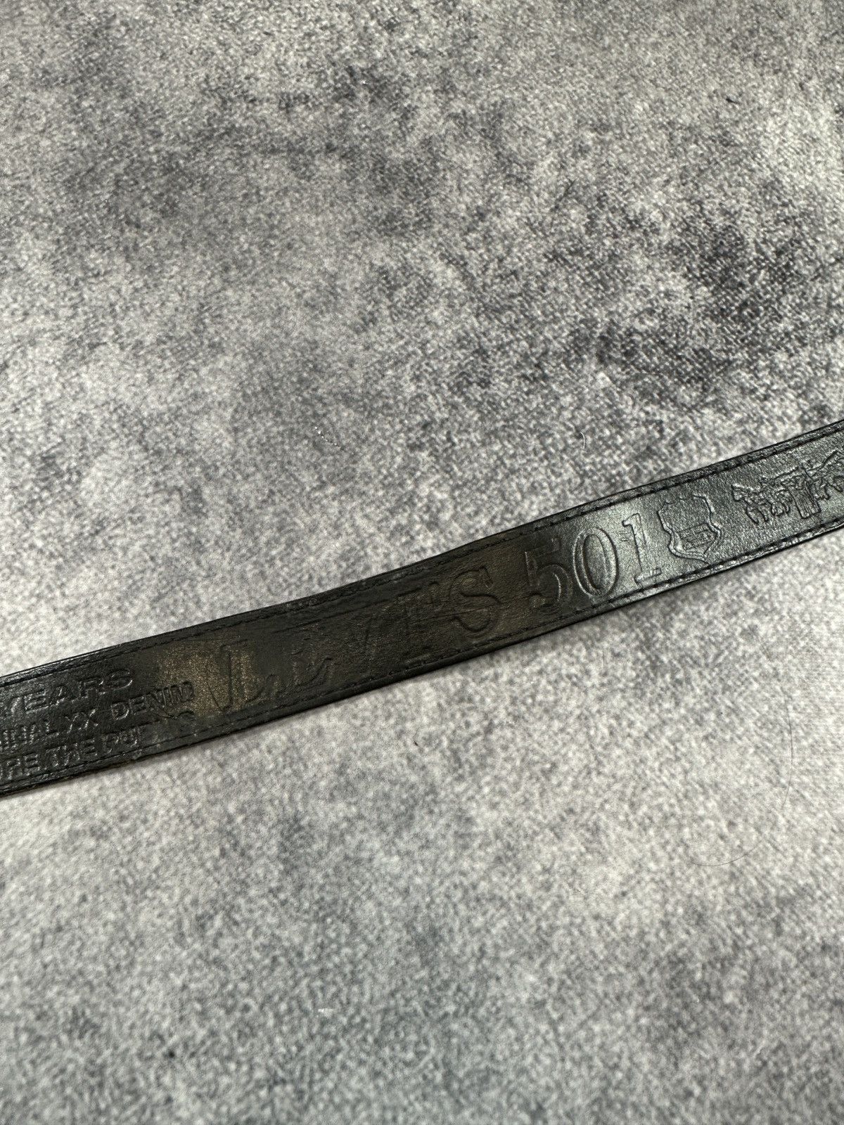 Levi's Y2K Vintage Levi’s 501 Logo Belts Streetwear Leather USA Size ONE SIZE - 3 Thumbnail