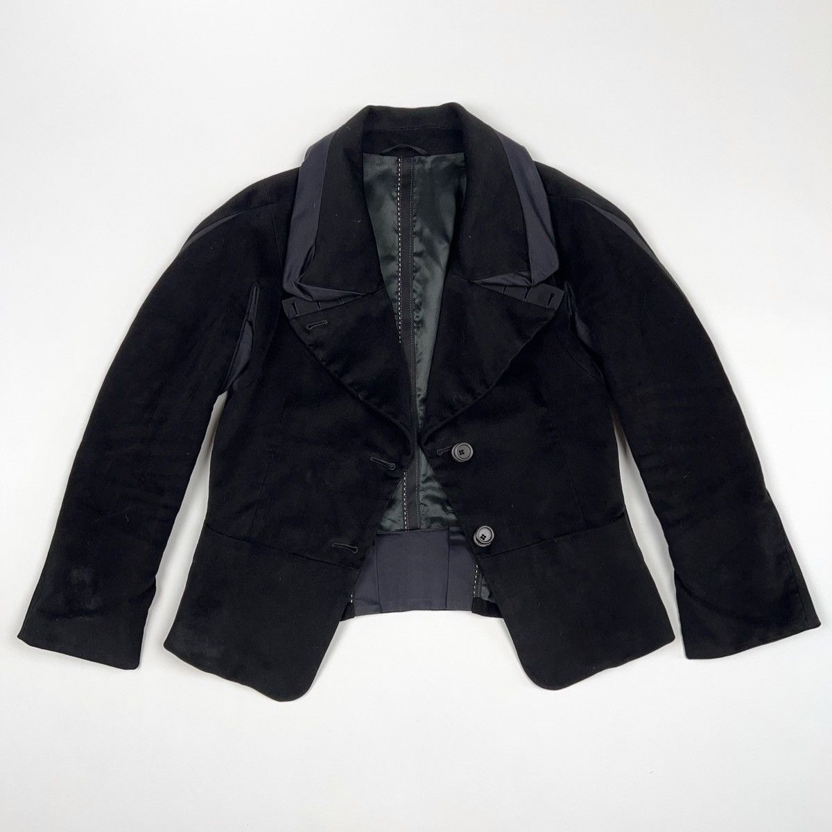 Marithe + Francois Girbaud Marithe Francois Girbaud Velour Blazer Jacket Size XS / US 0-2 / IT 36-38 - 3 Thumbnail