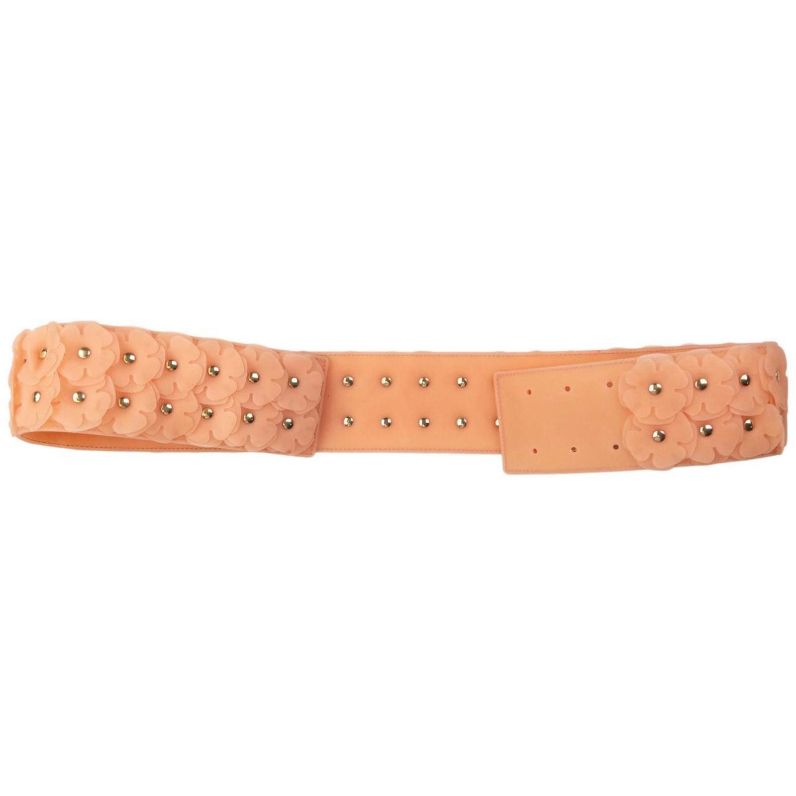 Prada Vintage Burberry Floral Studded Belt Size W30 Size ONE SIZE - 7 Thumbnail