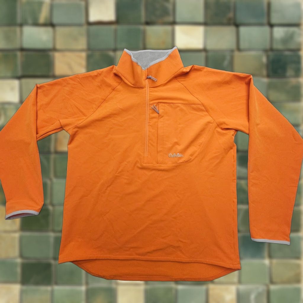 Vintage Cabela's Windbreaker Jacket Mens Large Orange Lightweigh t Softshell Zip Up Casual Outdoor Hiking Size US L / EU 52-54 / 3 - 1 Thumbnail