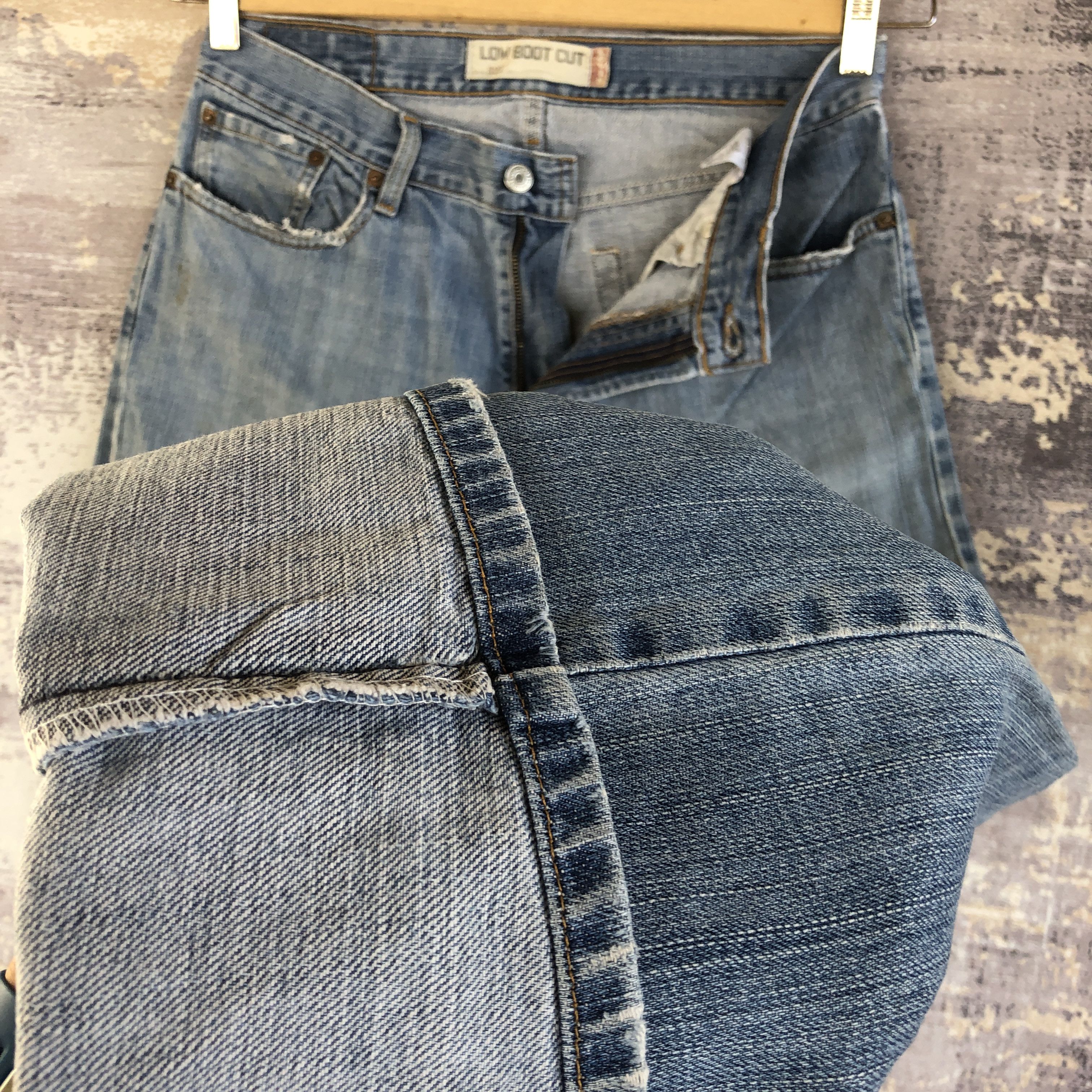 Levi's Vintage Y2K Distressed Levis 527 Flare Jeans Bootcut Denim Size US 30 / EU 46 - 8 Thumbnail