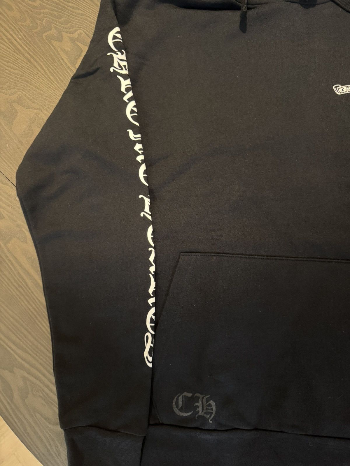 Chrome Hearts Chrome Hearts Scroll Logo Hoodie Black / White Size US M / EU 48-50 / 2 - 4 Thumbnail