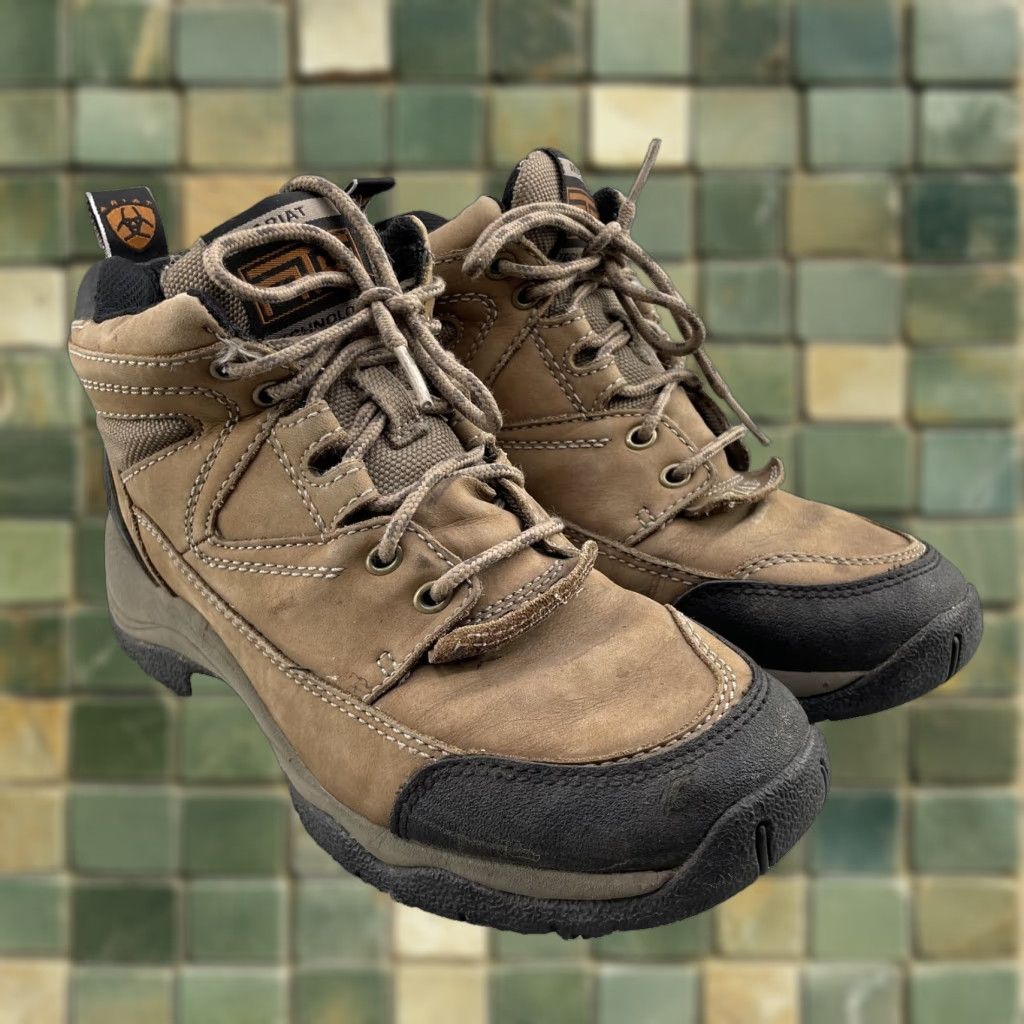 Ariat Ariat ATS Hiking Boots Men's 7 B Brown Trail Gore-Tex Outdoor Workwear Shoes Size US 7 / EU 40 - 1 Thumbnail
