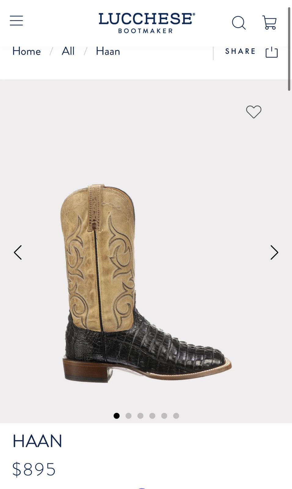 Lucchese Haan Caiman skin boots Grailed