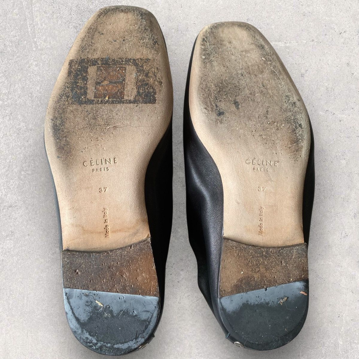 Celine Phoebe Philo Archive Rivet Studded Nappa Leather Shoes Size US 7 / IT 37 - 5 Thumbnail