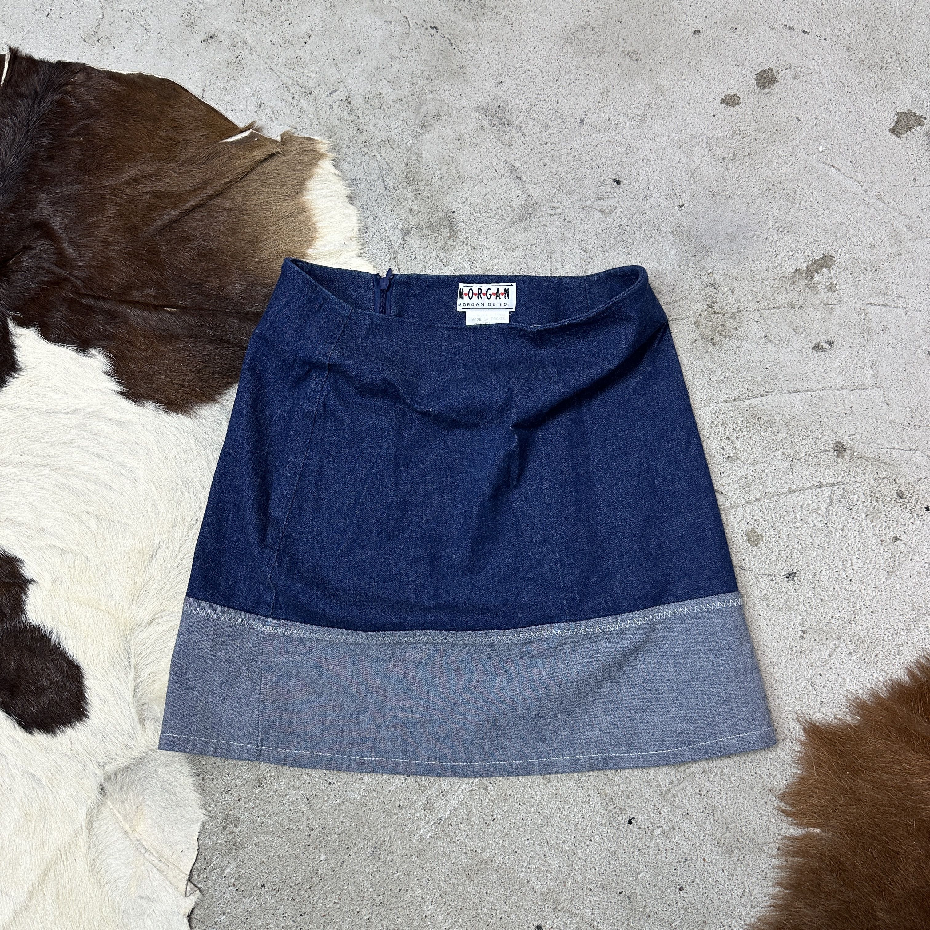 Vintage Vintage Denim Streetwear Morgan Mini Skirt Y2K Size 25" / US 0 / IT 36 - 2 Thumbnail