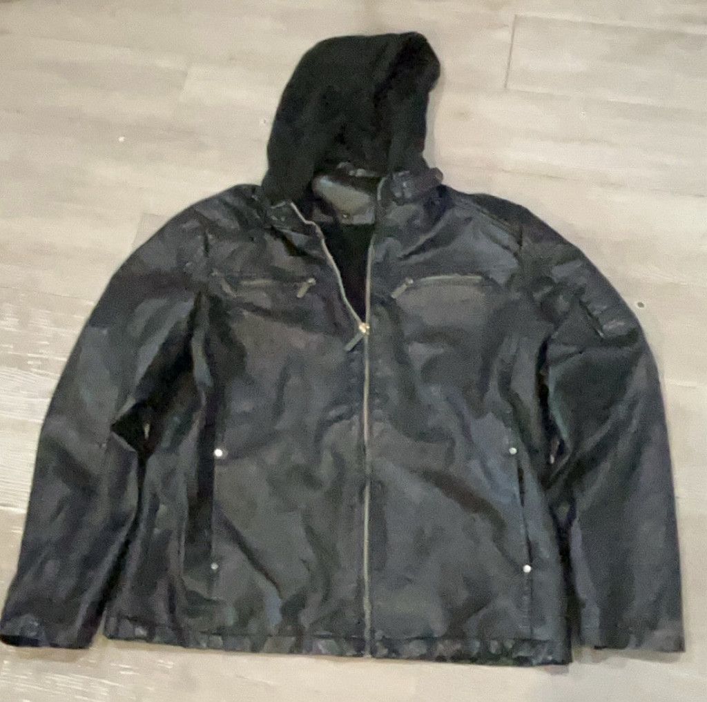 Other American Breed Black Leather Jacket with cozy lining For Men Size US XL / EU 56 / 4 - 2 Thumbnail
