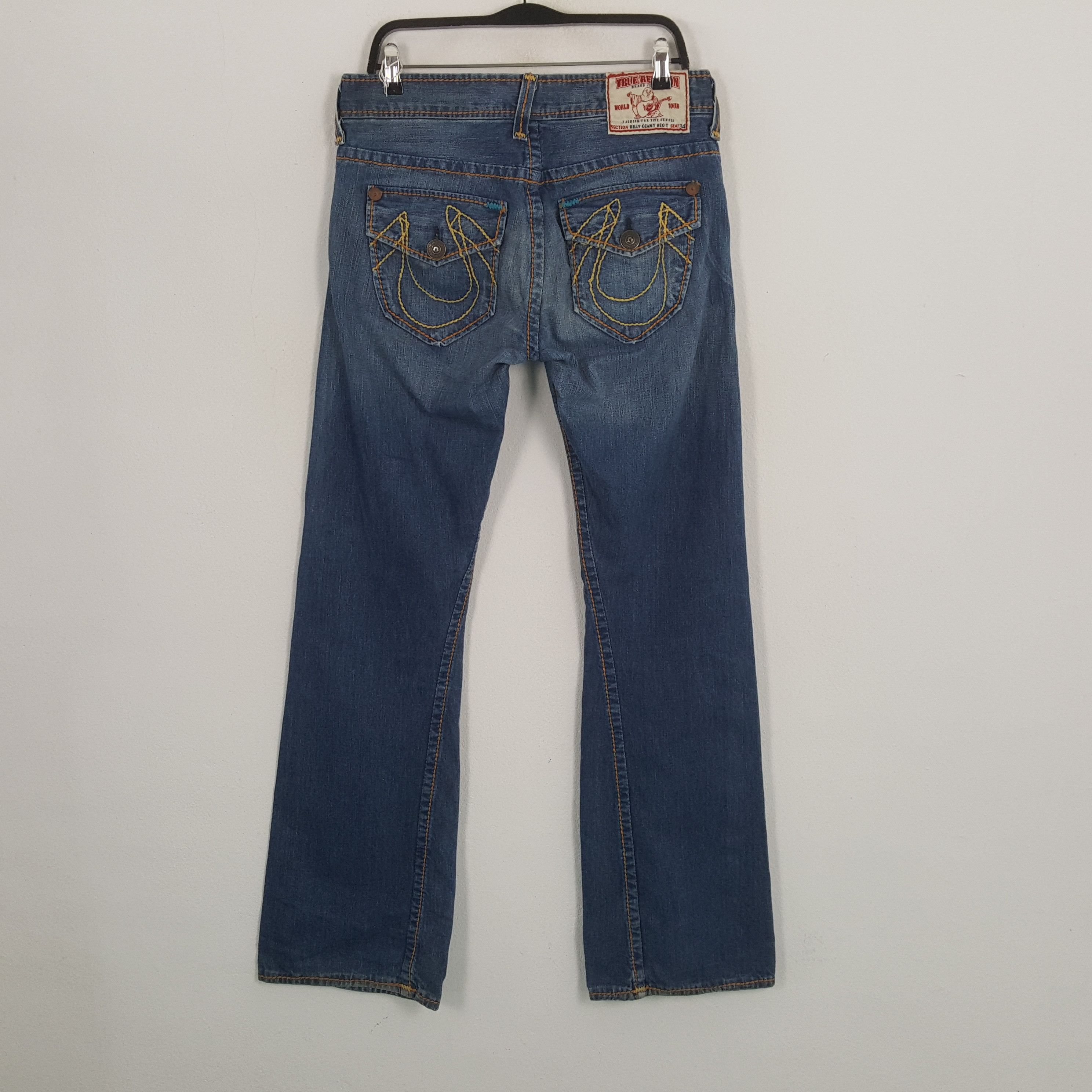 True Religion × Vintage TRUE RELIGION Streetwear Style Billy Giant Big T Jeans Size US 33 - 1 Thumbnail