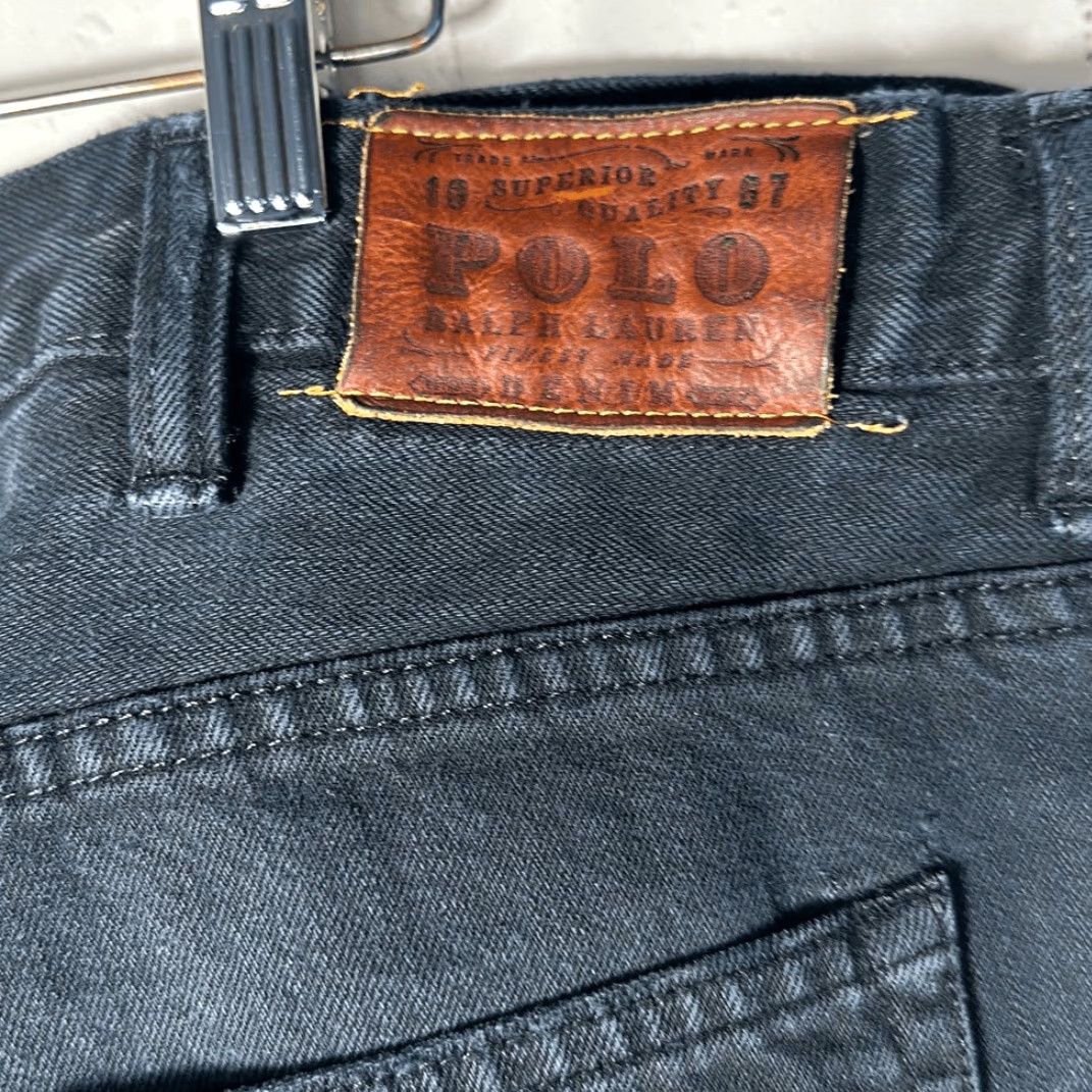 Polo Ralph Lauren VINTAGE Polo Ralph Lauren Jeans 46 Black 30 100% Cotton Mens Classic 867 Straight Leg Hudson 867 Inseam 30 Mens Size US XXL / EU 58 / 5 - 6 Thumbnail