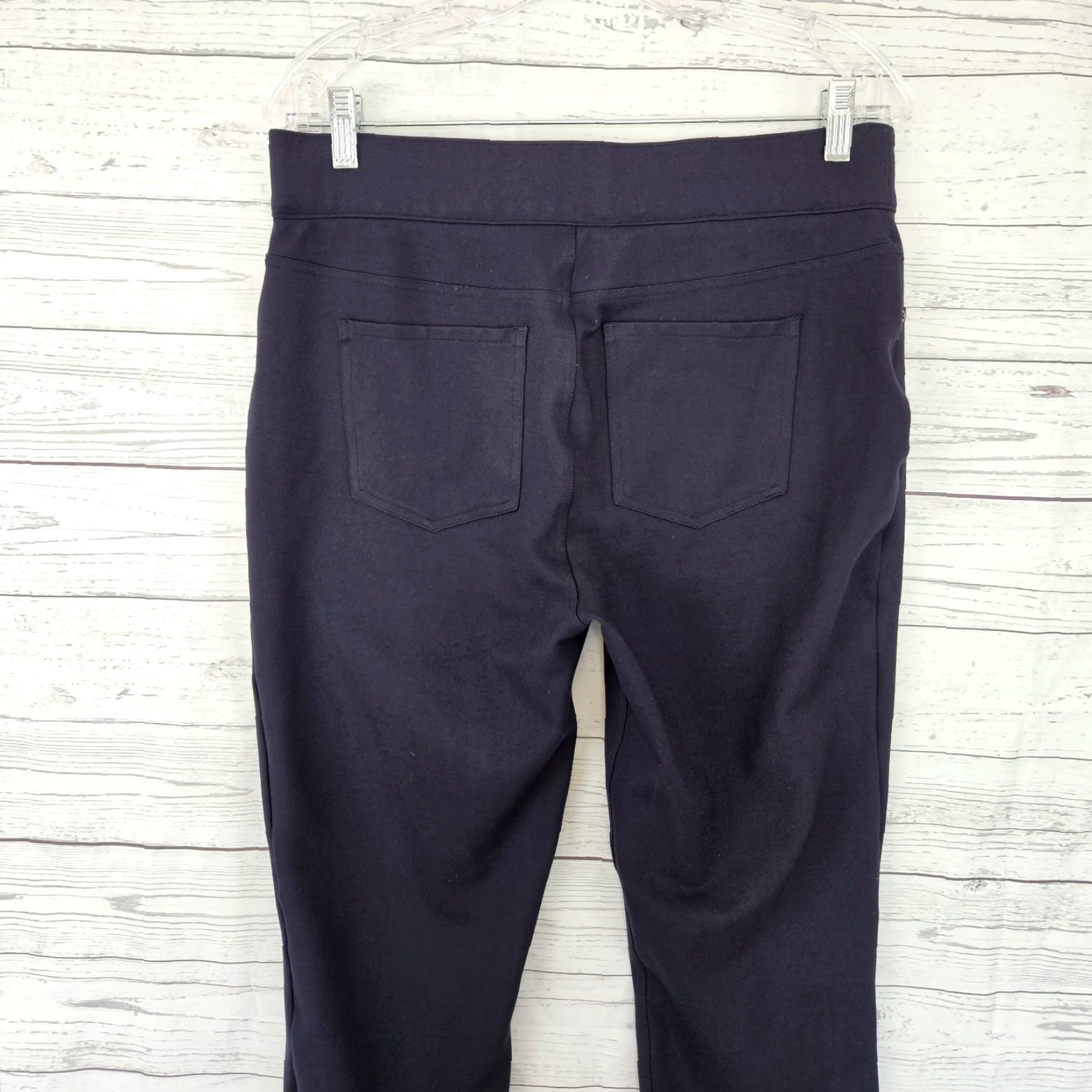 Spanx Spanx Womens Cropped Pants XL Blue Pull On High Rise Knit Ponte Cropped Pant Womens Size 40" / US 18 - 4 Thumbnail