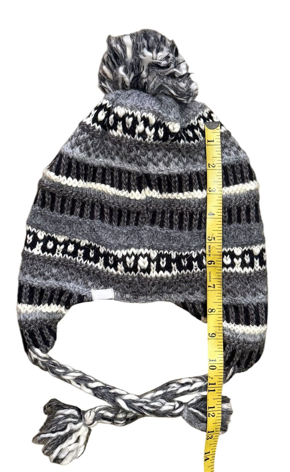 Phenix Phenix Hand-Knitted Woolen Winter Gray Size ONE SIZE - 4 Thumbnail
