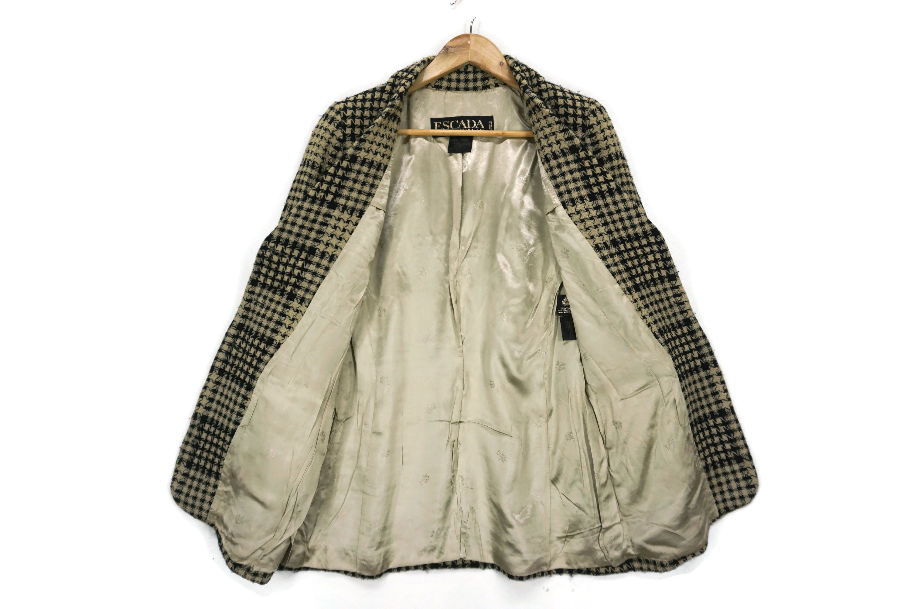 Escada Margaretha Ley Jacket Made in Germany Vintage Coat Size L / US 10 / IT 46 - 2 Thumbnail