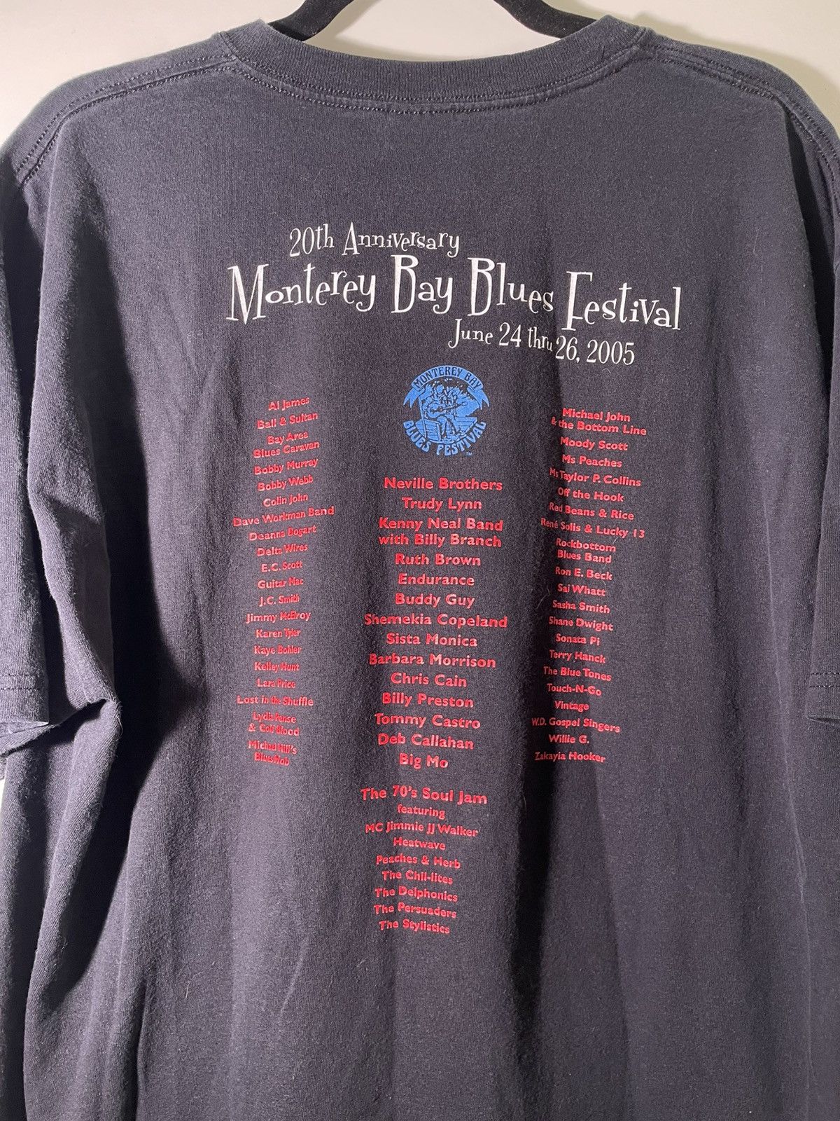 Band Tees 2000’s Y2K Vintage Monterey Bay Blues Festival Music Shirt Size US XL / EU 56 / 4 - 5 Thumbnail