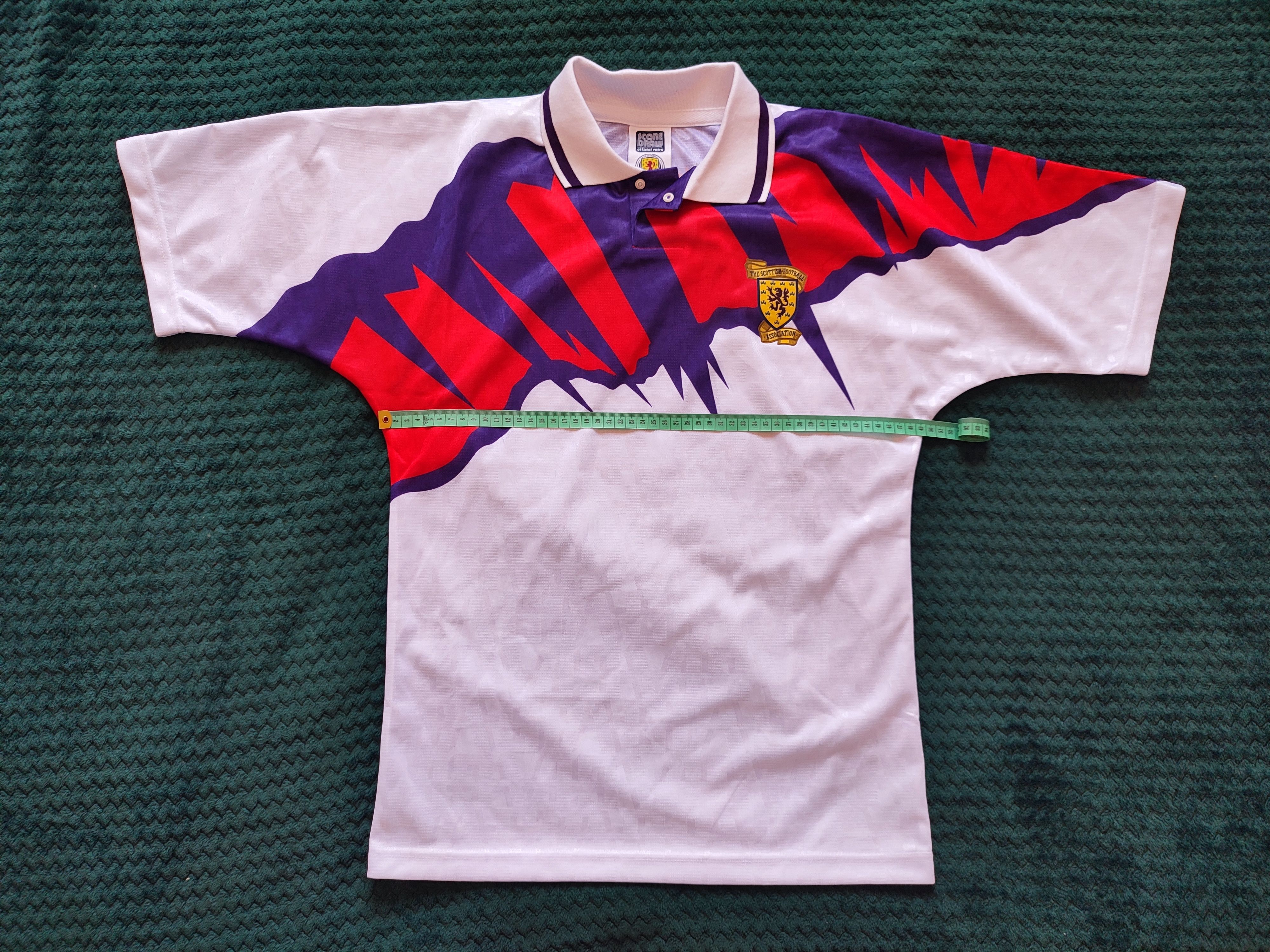 Other Scotland 1992 Away Score Draw Vintage Retro Soccer Jersey Size US S / EU 44-46 / 1 - 4 Thumbnail