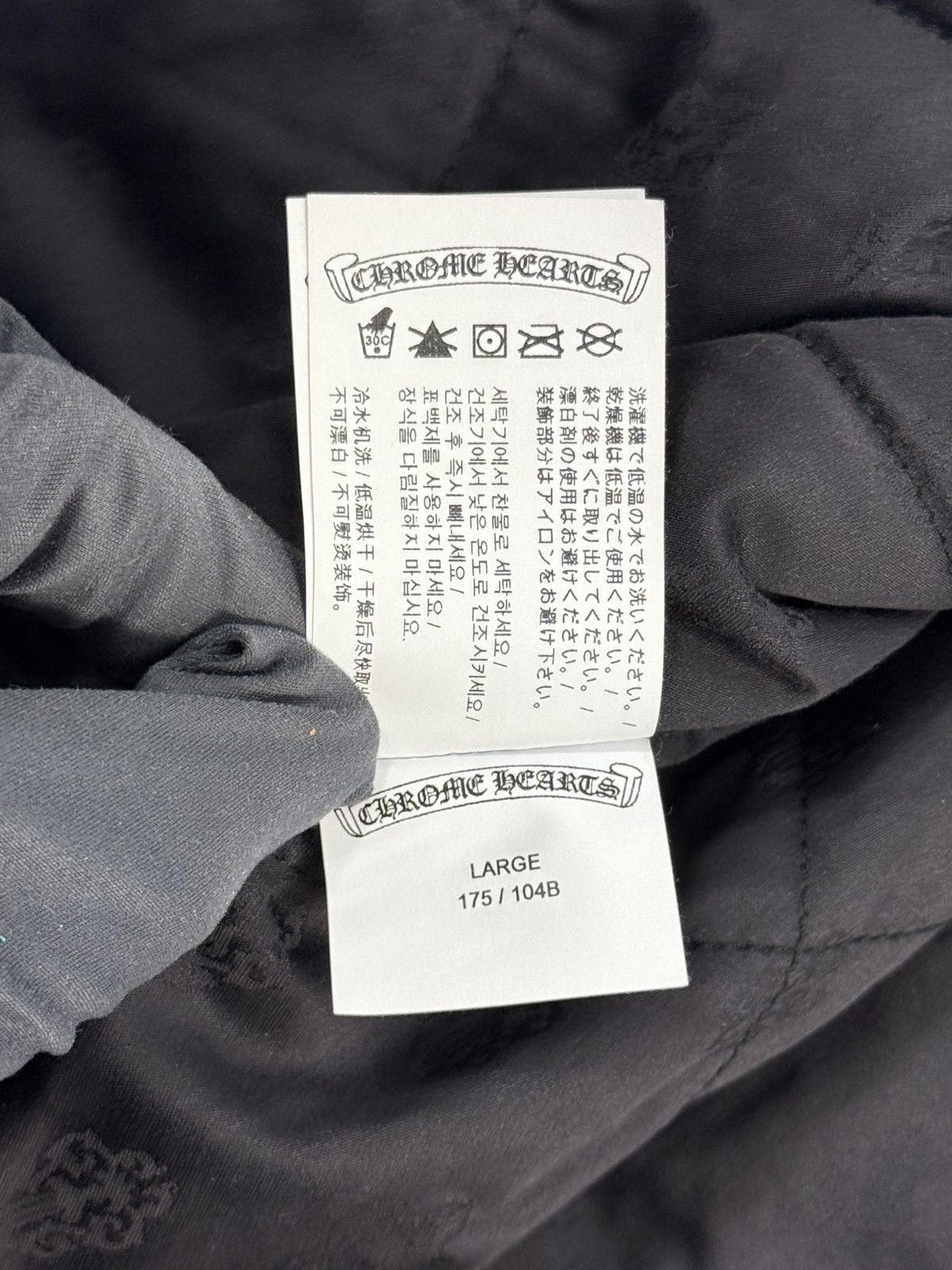 Chrome Hearts PADEED CHECKED OVERSHIRT WITH SILVER BUTTONS Size US L / EU 52-54 / 3 - 14 Thumbnail