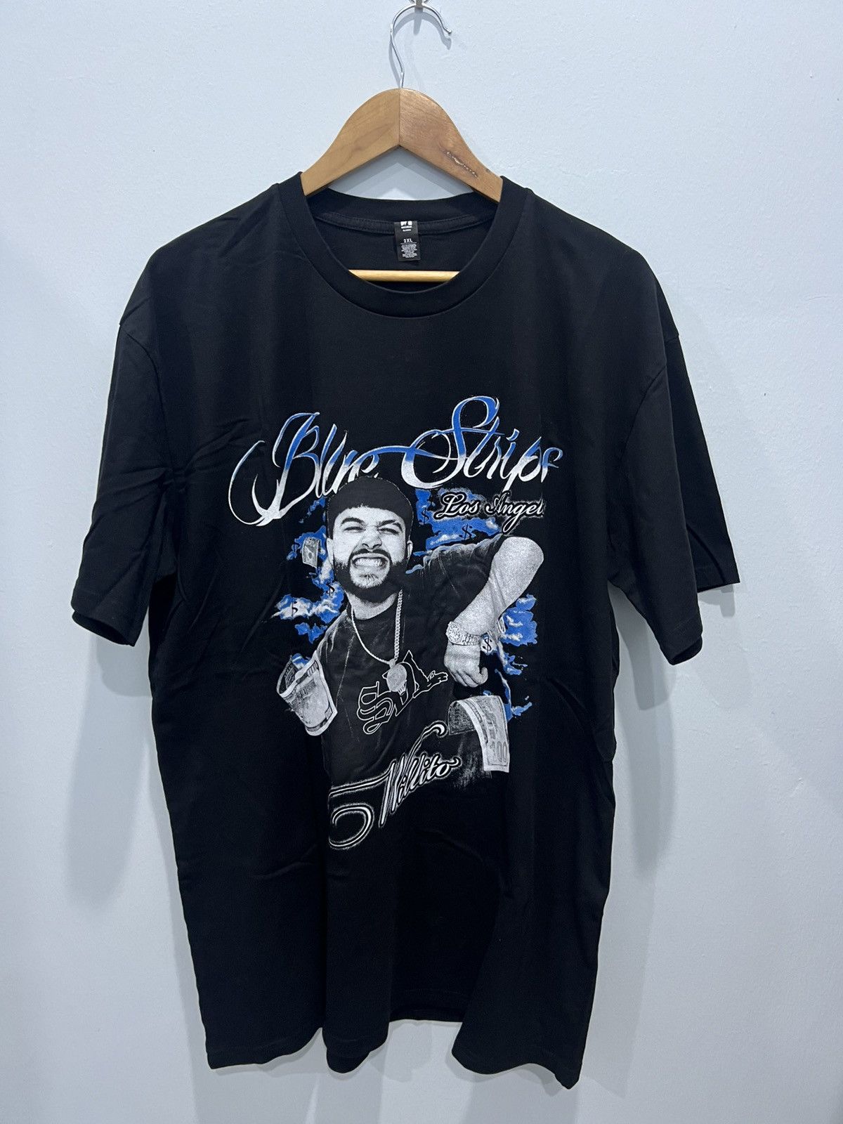 Band Tees Los Single Blue Strips Willito T-shirt Size US XL / EU 56 / 4 - 1 Thumbnail