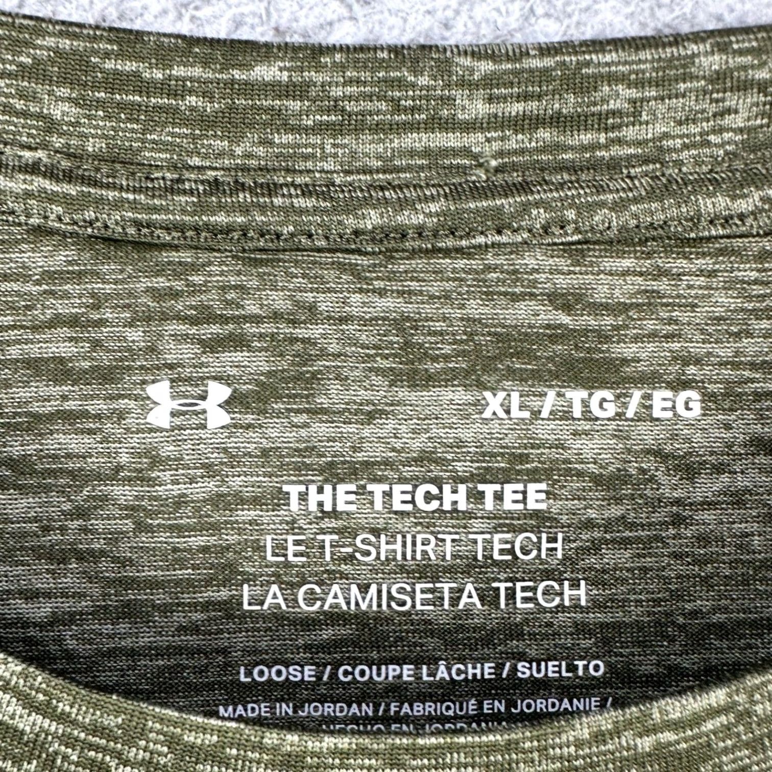 Under Armour Under Armour Mens The Tech Tee XL Green Crewneck Short Sleeve T-Shirt Logo NEW Size US XL / EU 56 / 4 - 4 Thumbnail