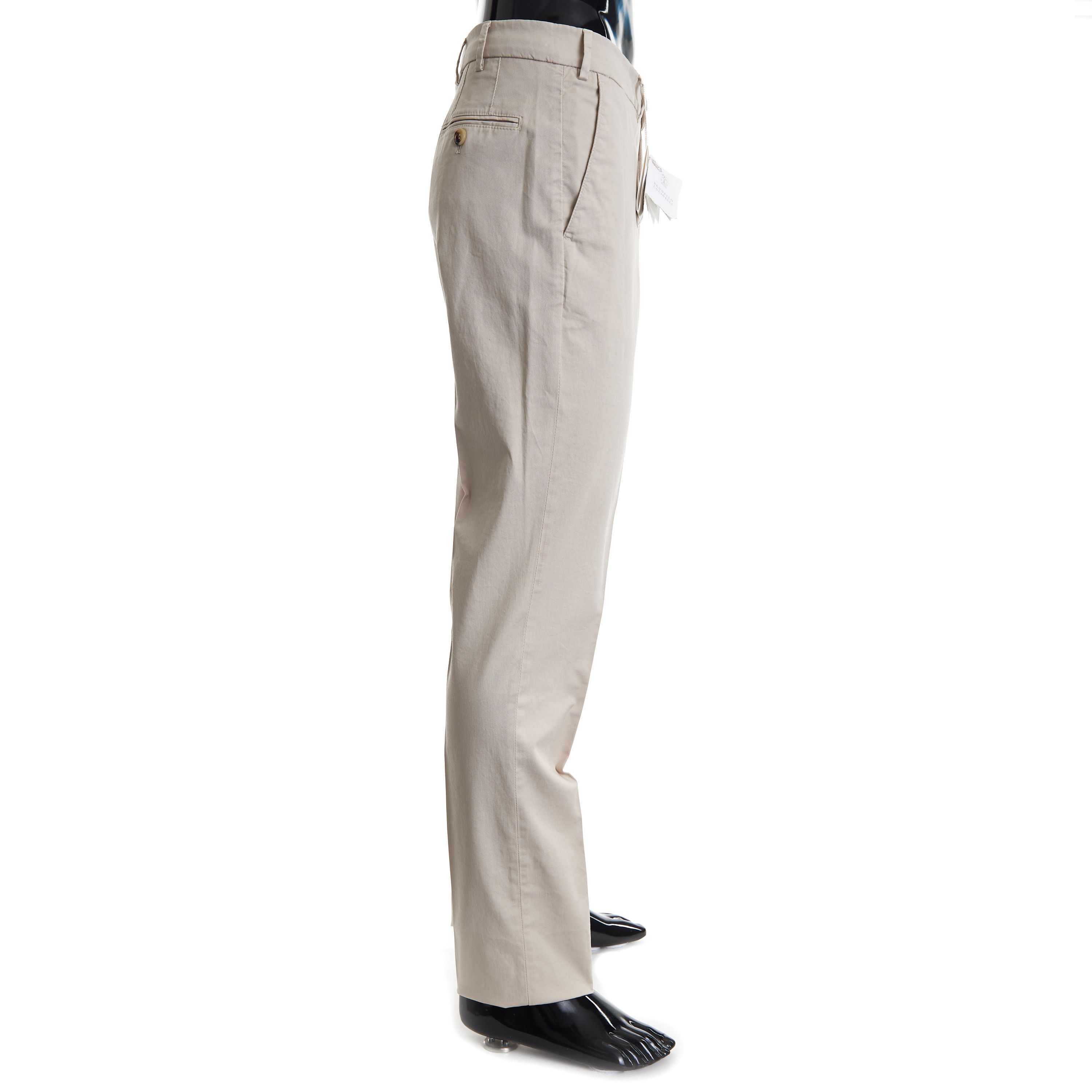 Brunello Cucinelli Beige Italian Fit Trousers / Pants Size US 40 / EU 56 - 6 Thumbnail