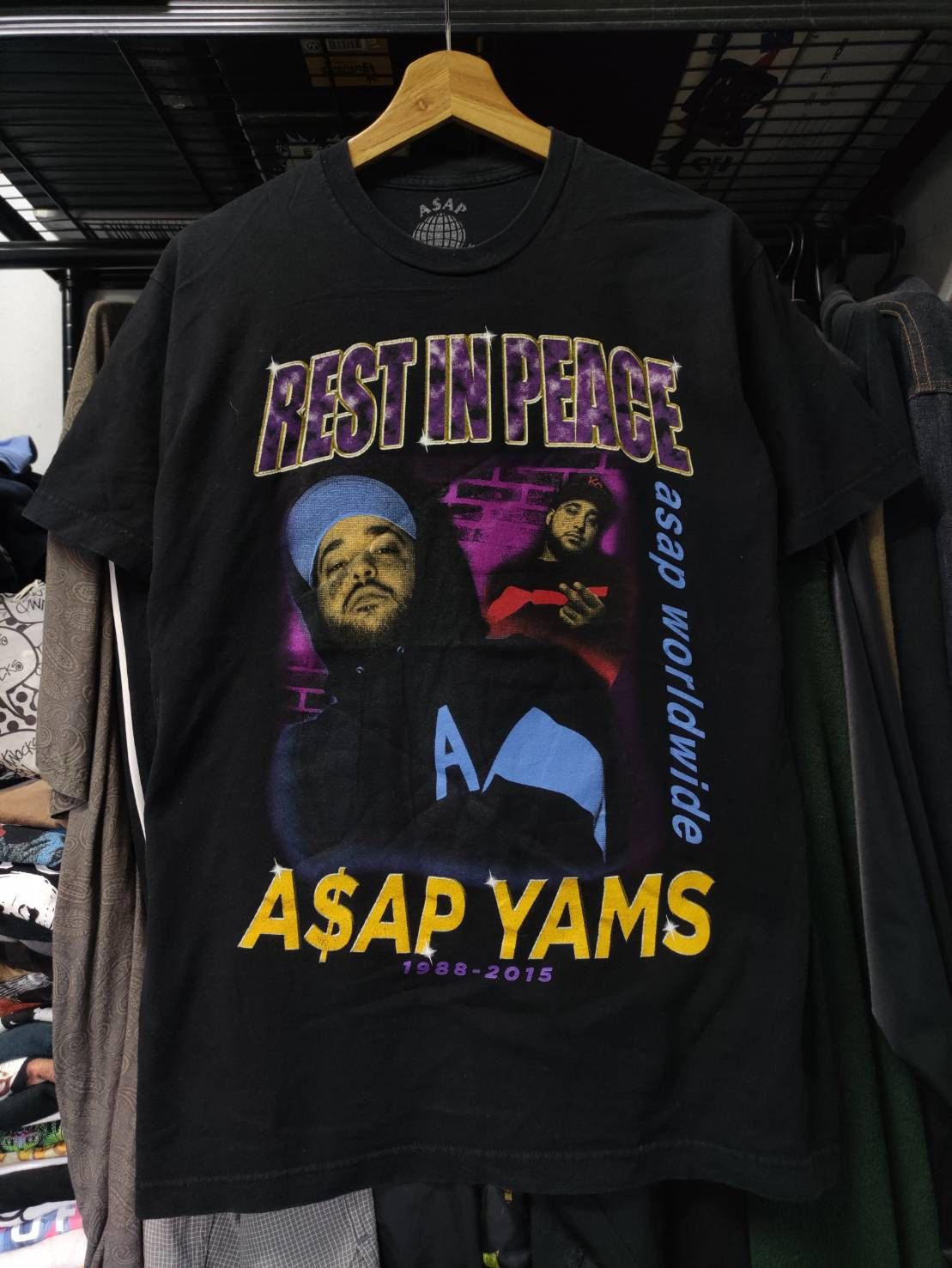 A$AP Rocky Asap Wordwide "R.I.P. Asap Yams" T-Shirt Size US L / EU 52-54 / 3 - 2 Thumbnail