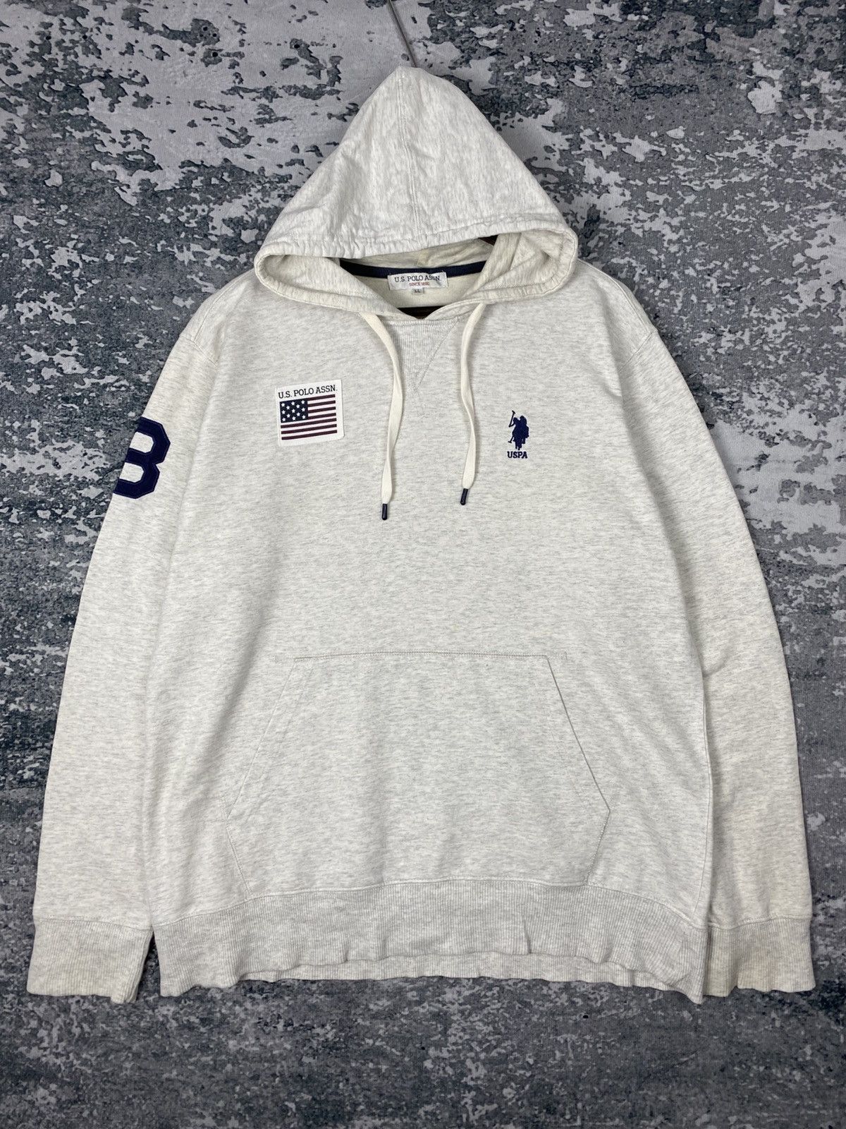 U.S. Polo Assn. Vintage U.S. Polo Assn Pullover Hoodies Size US L / EU 52-54 / 3 - 1 Thumbnail
