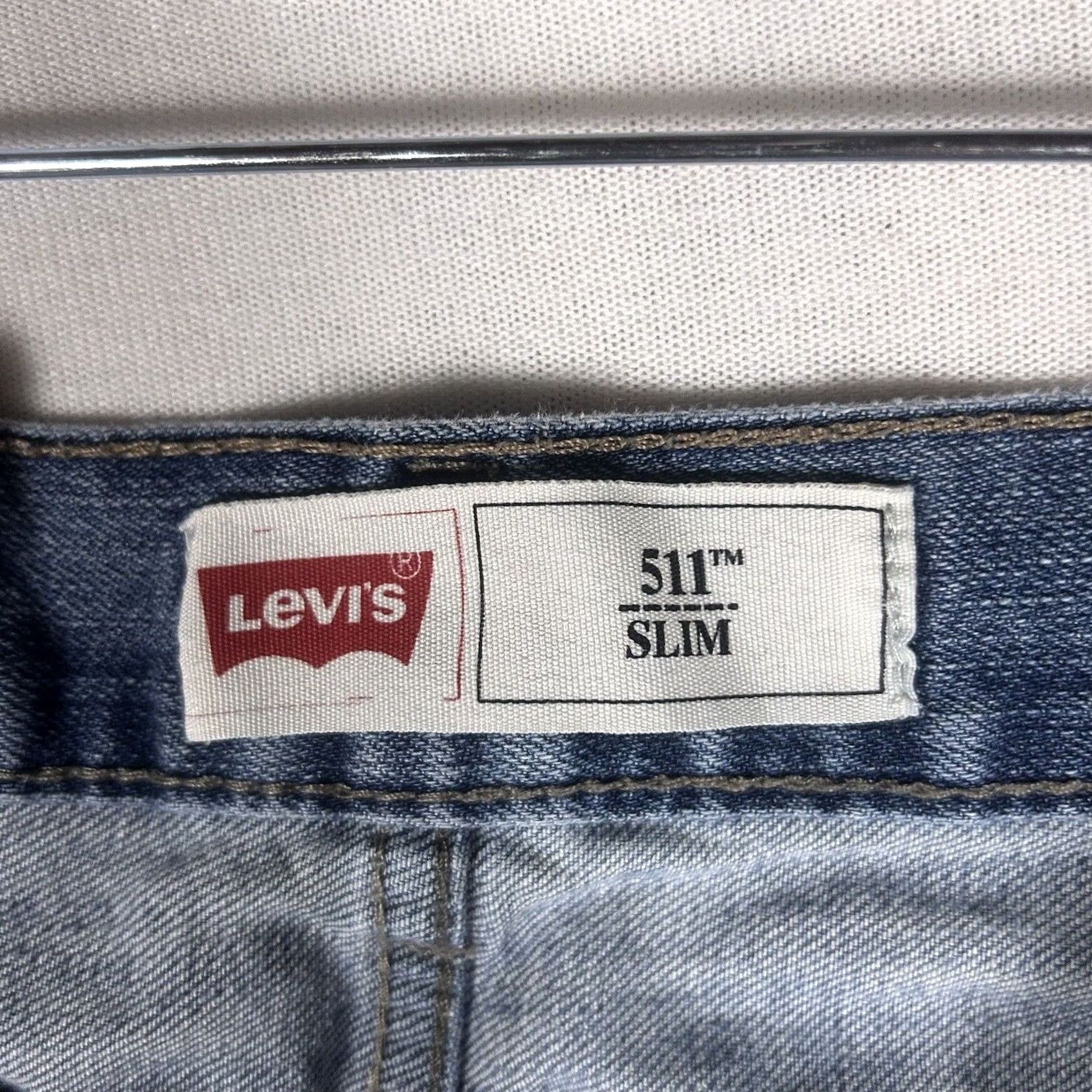 Levi's Levi's 511 Slim Straight Leg Jeans Women's Size 14 Reg Blue Denim 27 x 27 Jeans 14 Women Size 36" / US 14 / IT 50 - 5 Thumbnail