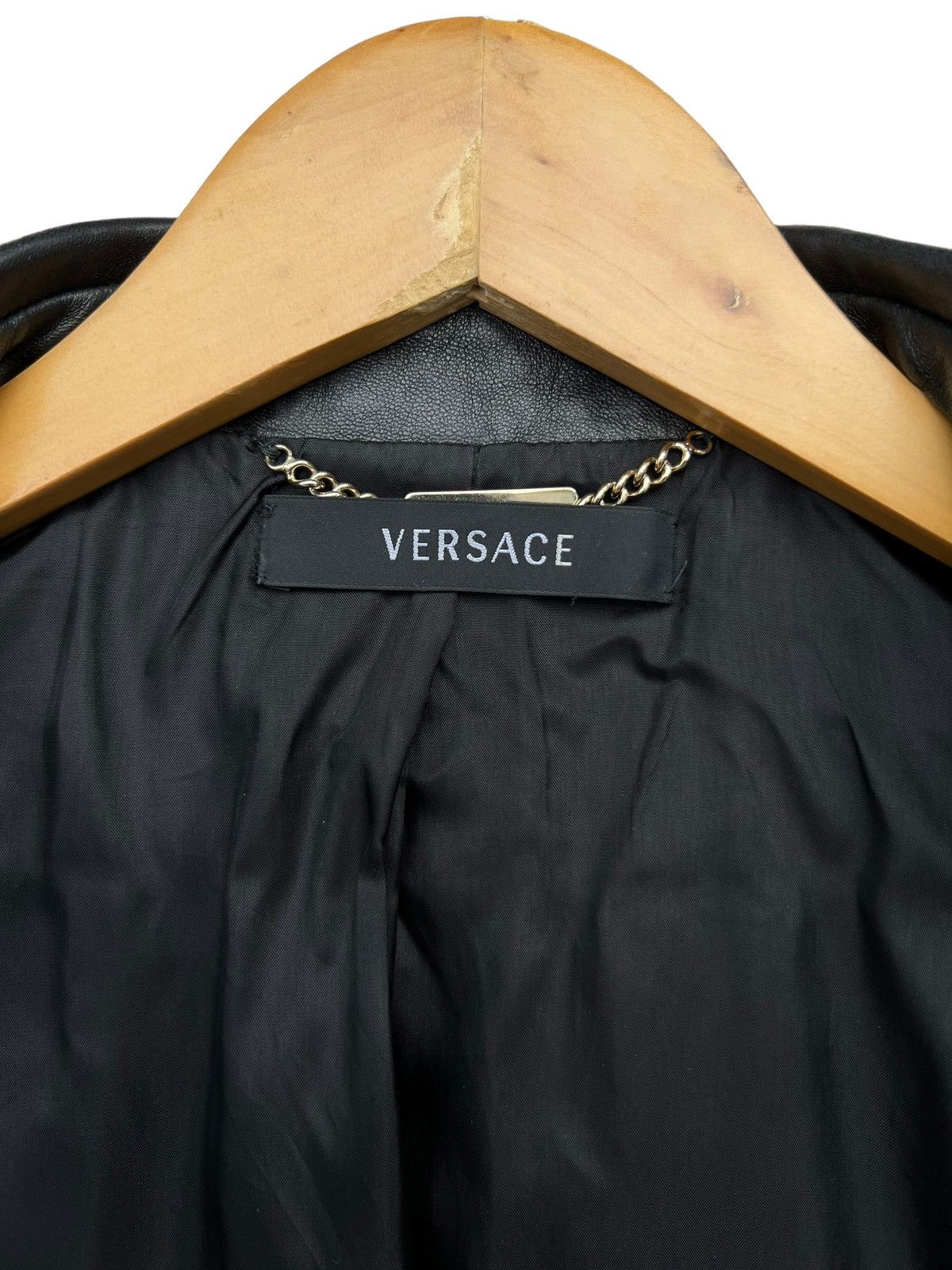 Versace × Versace Jeans Couture Versace Leather Jacket Size S / US 4 / IT 40 - 8 Thumbnail