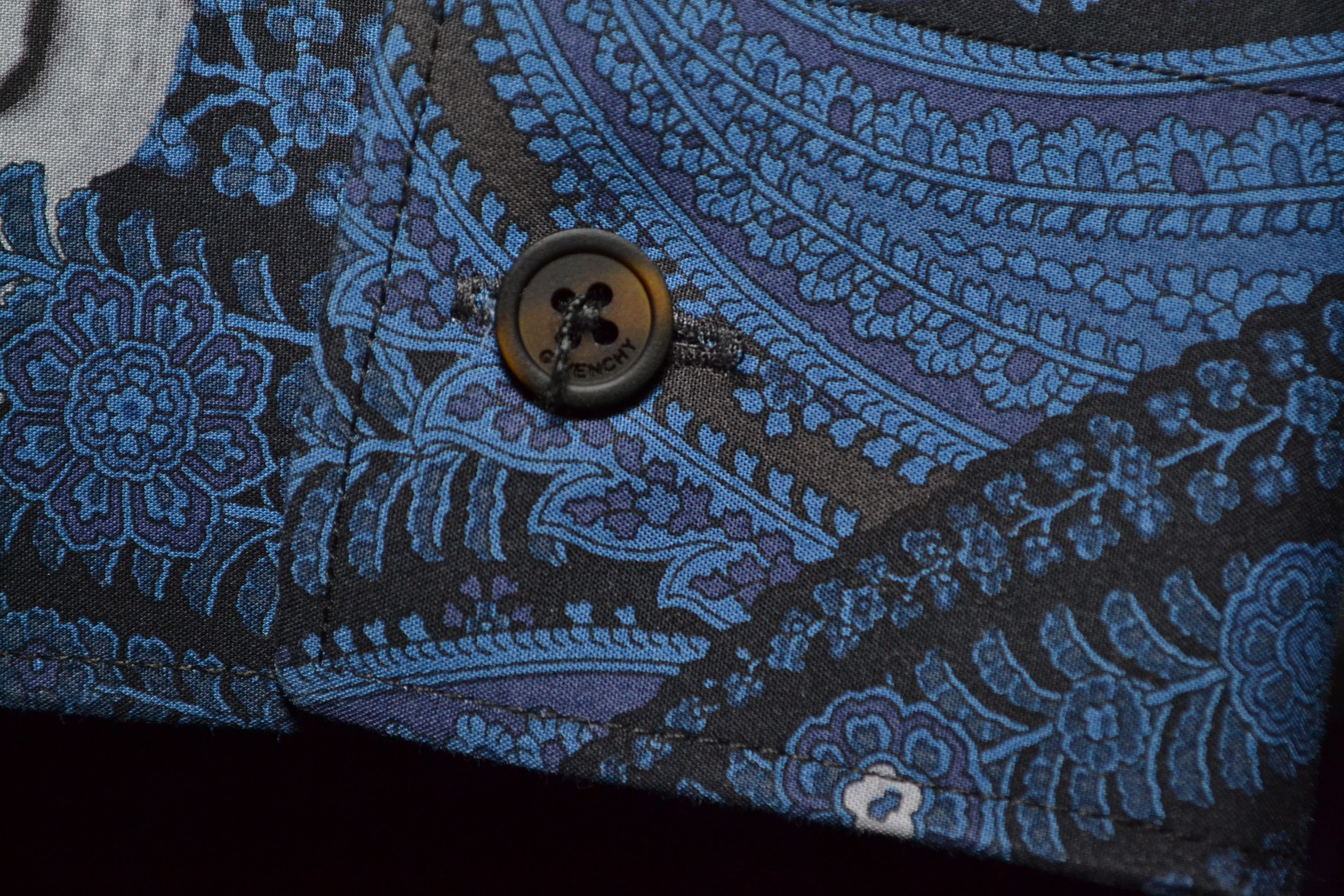 Givenchy Givenchy S/S 2015 Paisley Moth Button-up Shirt S-M 42 Size US M / EU 48-50 / 2 - 5 Thumbnail