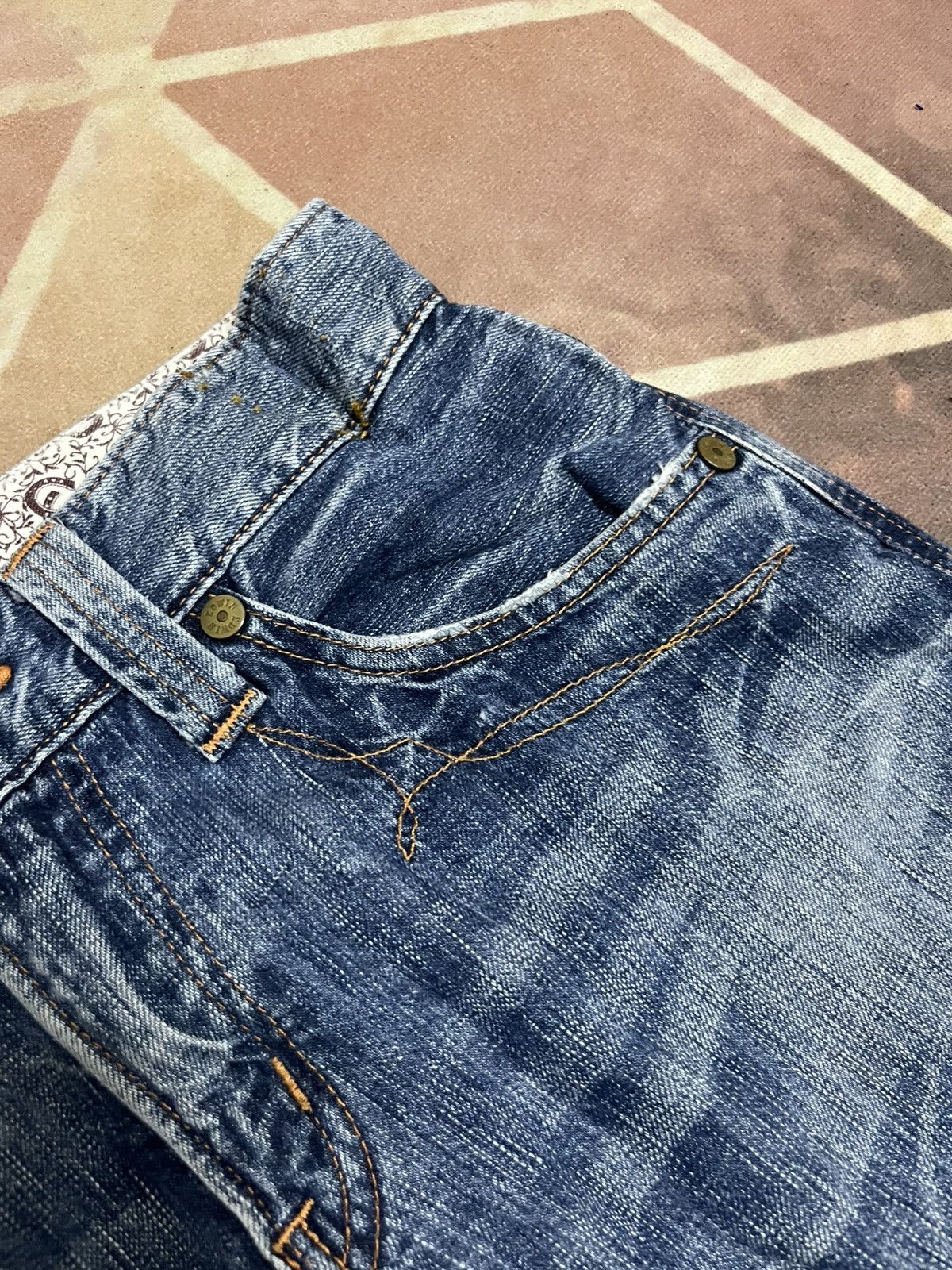 Edwin FINAL PRICE Edwin Crazy Faded Jeans Size US 29 - 6 Thumbnail