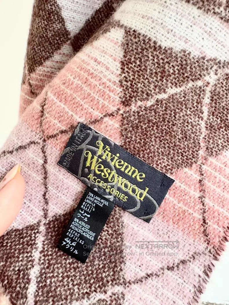 Vivienne Westwood Vivienne Westwood Vintage gradient pink and beige diamond Size ONE SIZE - 5 Thumbnail