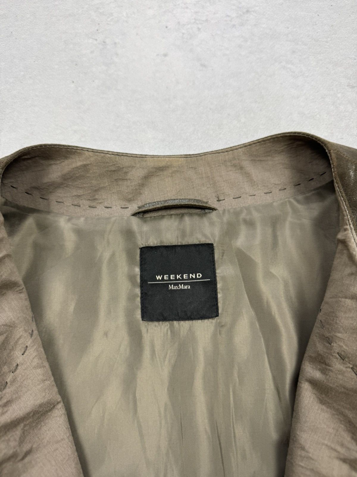 Weekend Max Mara Weekend Max Mara Leather Jacket Size XL / US 12-14 / IT 48-50 - 6 Thumbnail