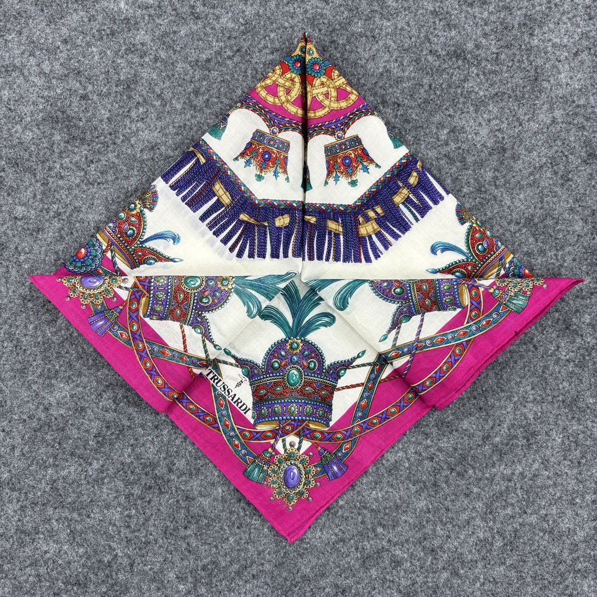 Trussardi × Vintage Handkerchief # E013 # Bandana # Neckerchief Size ONE SIZE - 1 Thumbnail